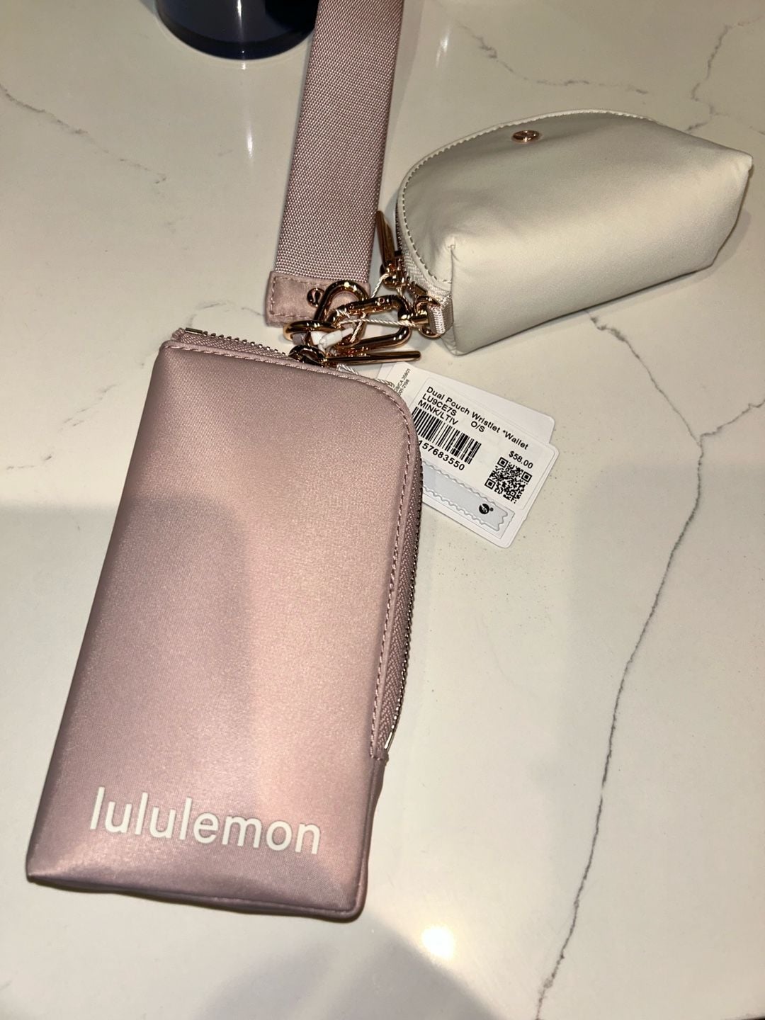 Lululemon Dual Pouch Wristlet Tea 4