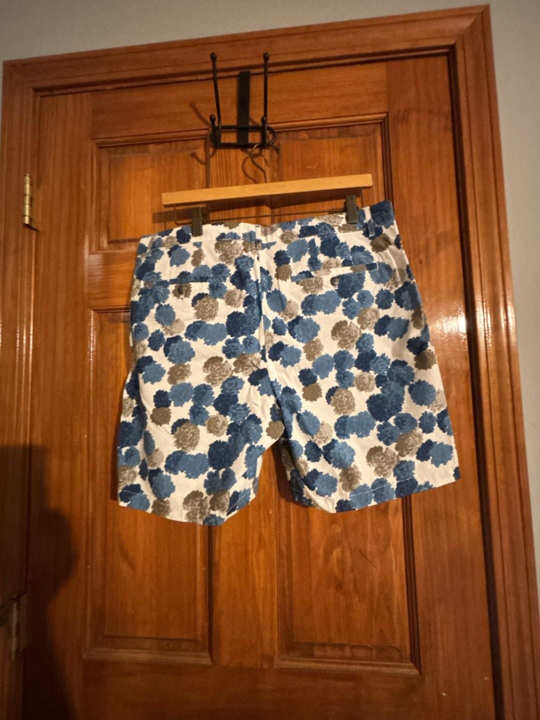 Club Monaco Baxter Short Size 33 Blue Floral Print Ribstop 7