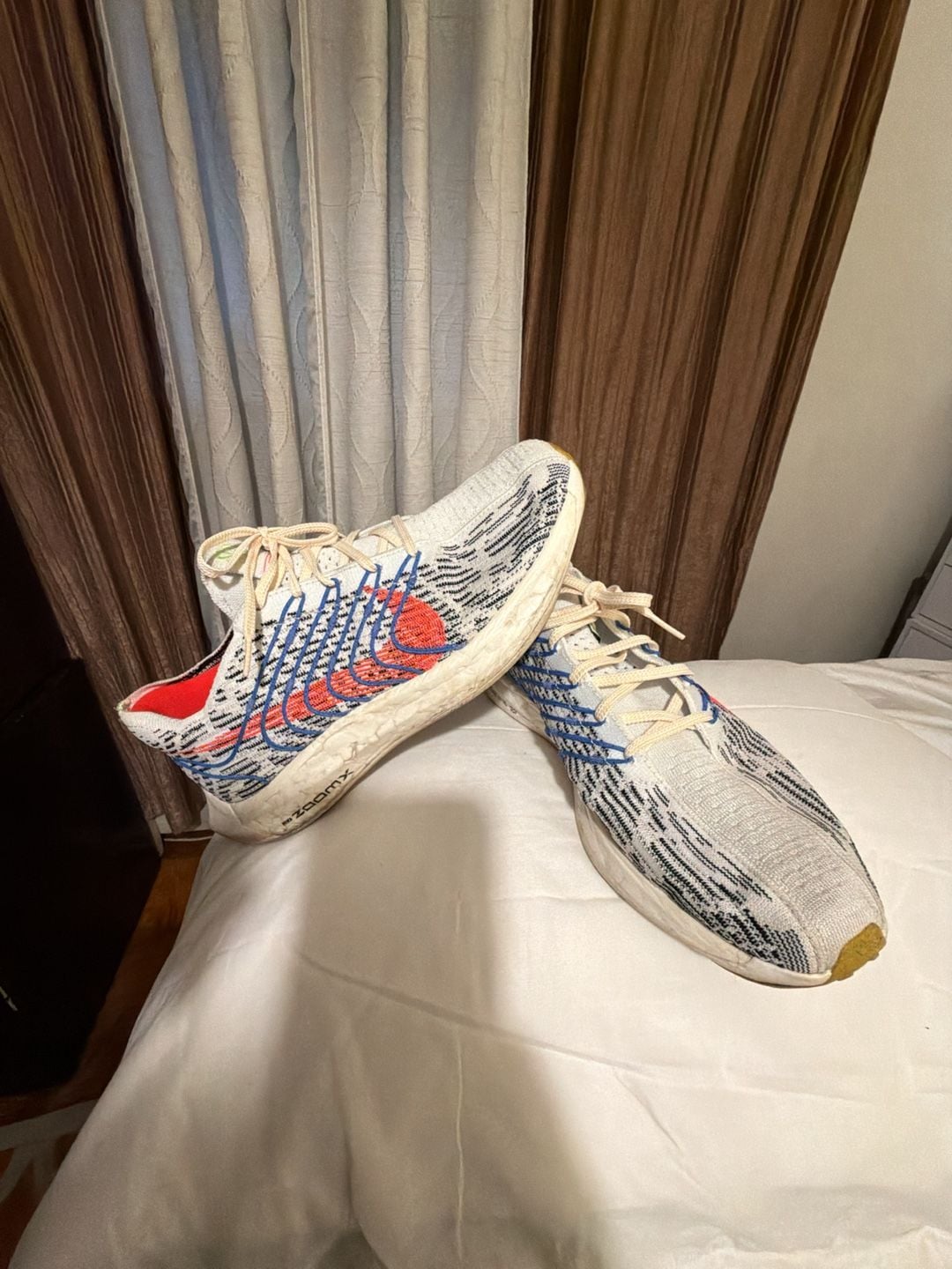 Nike Pegasus Turbo Next Nature Running Shoes White Red 5
