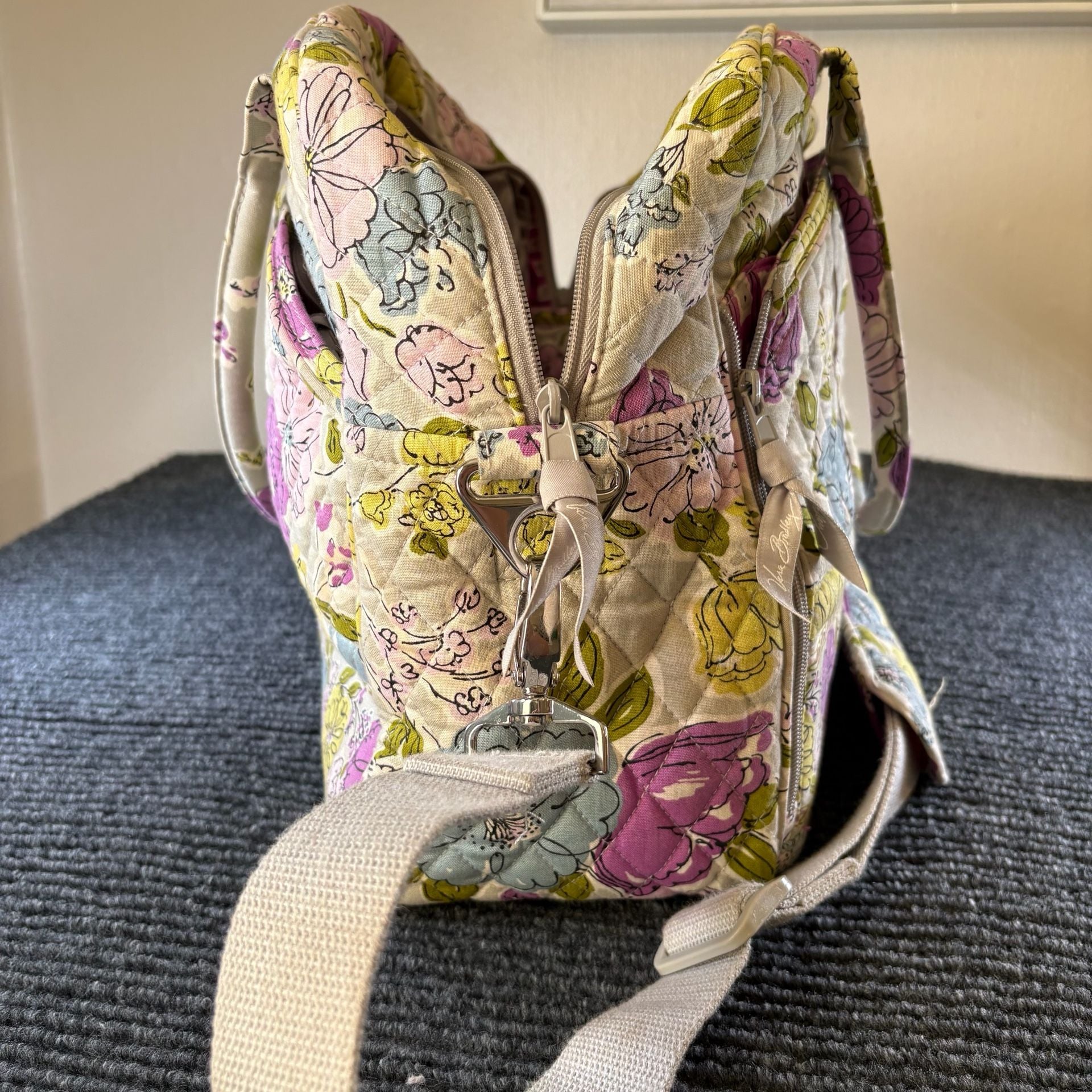 Vera Bradley Quilted Floral Tote Diaper Bag 3