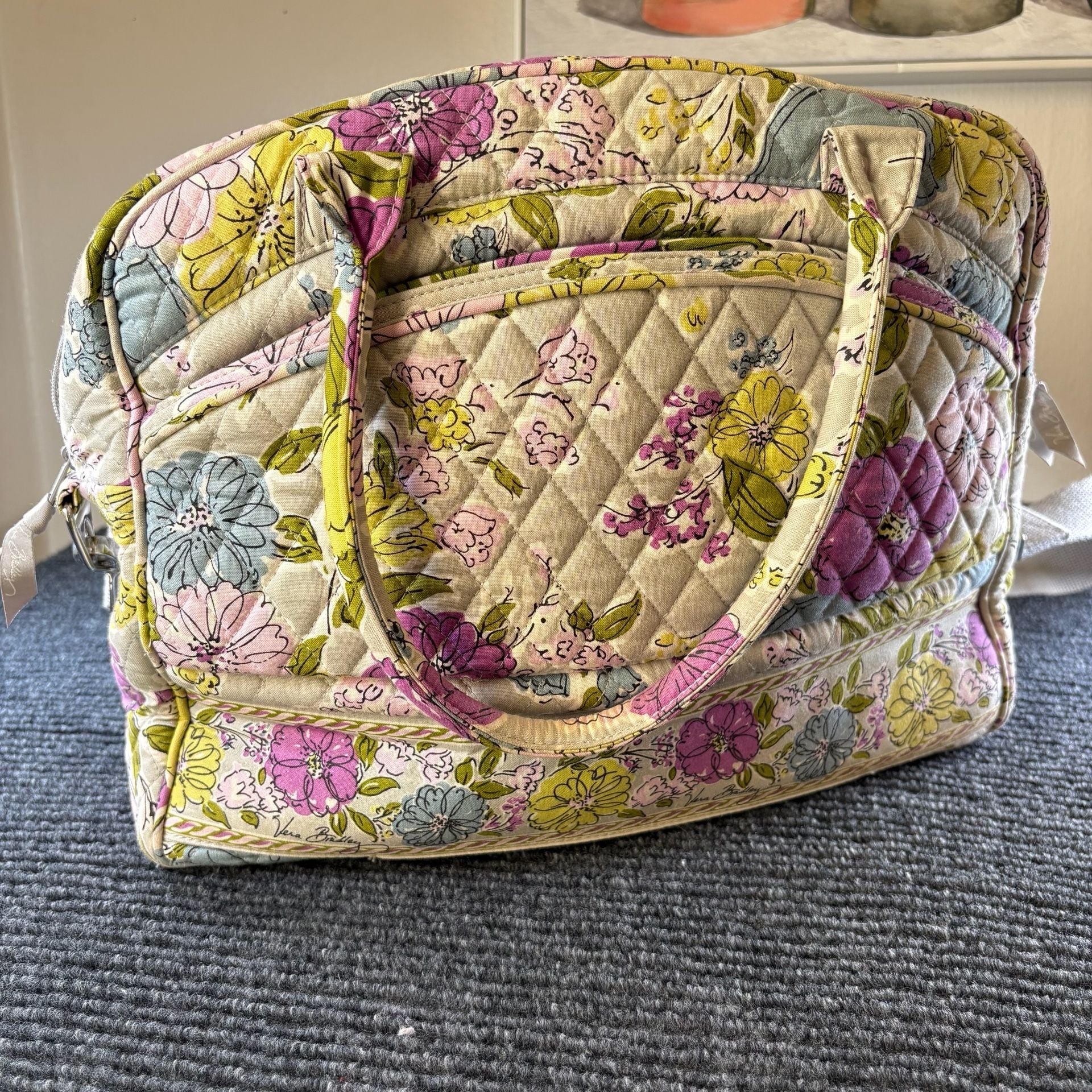 Vera Bradley Quilted Floral Tote Diaper Bag 4