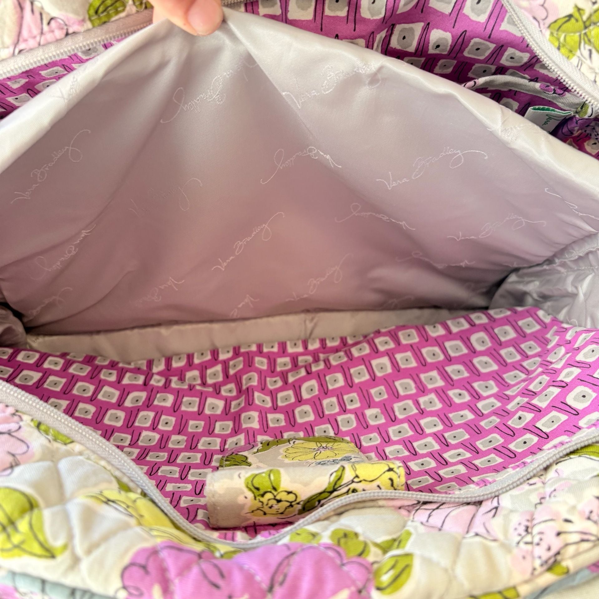 Vera Bradley Quilted Floral Tote Diaper Bag 6