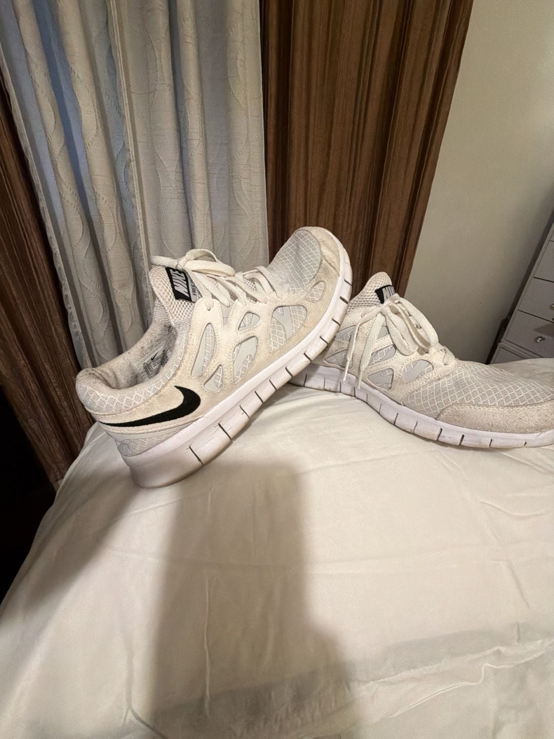 Nike Free Run 2 White Black Running Shoes 5