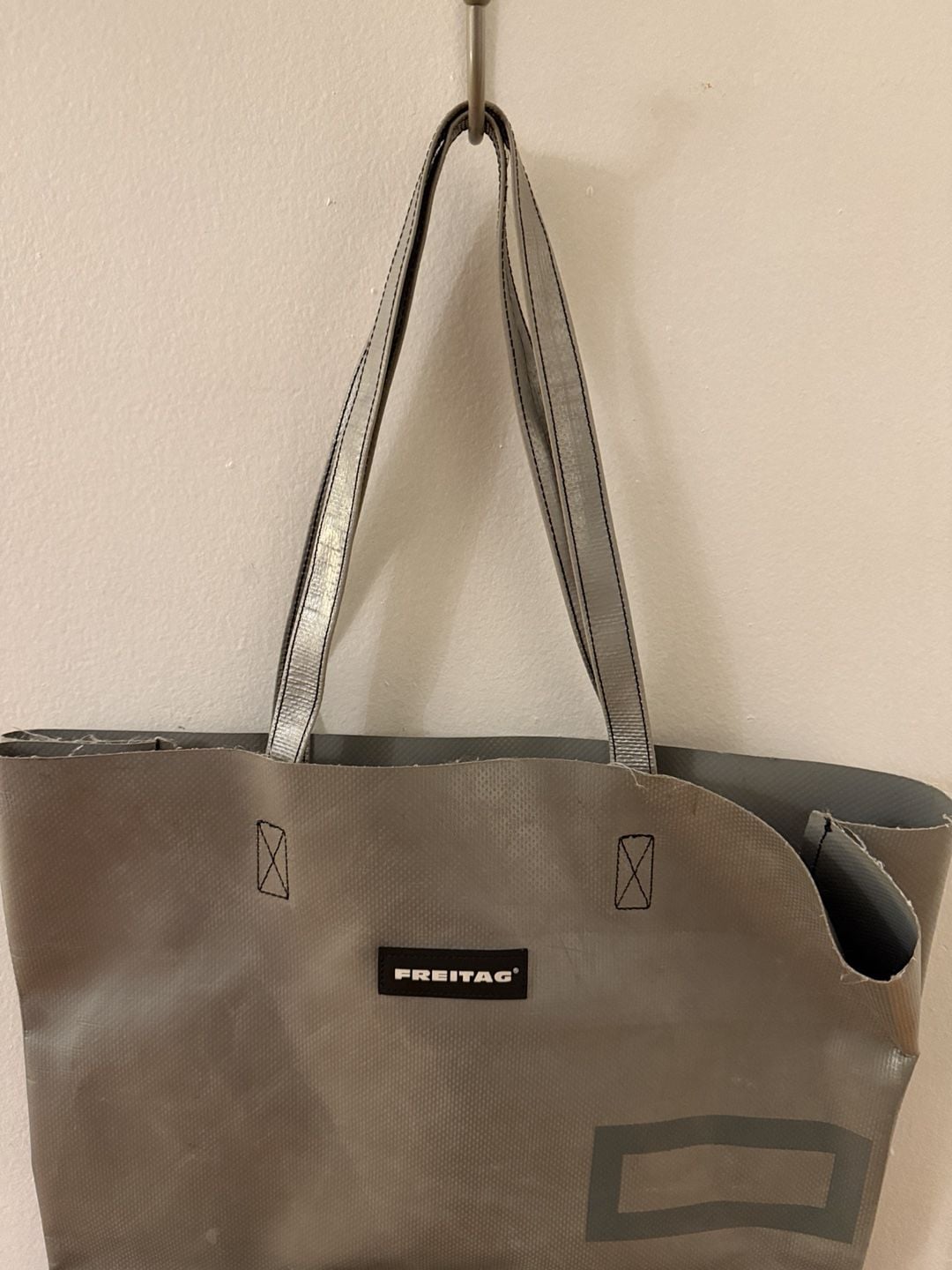 Freitag F52 Miami Vice Shopping Bag Silver Recycled Truck Tarp Tote 3