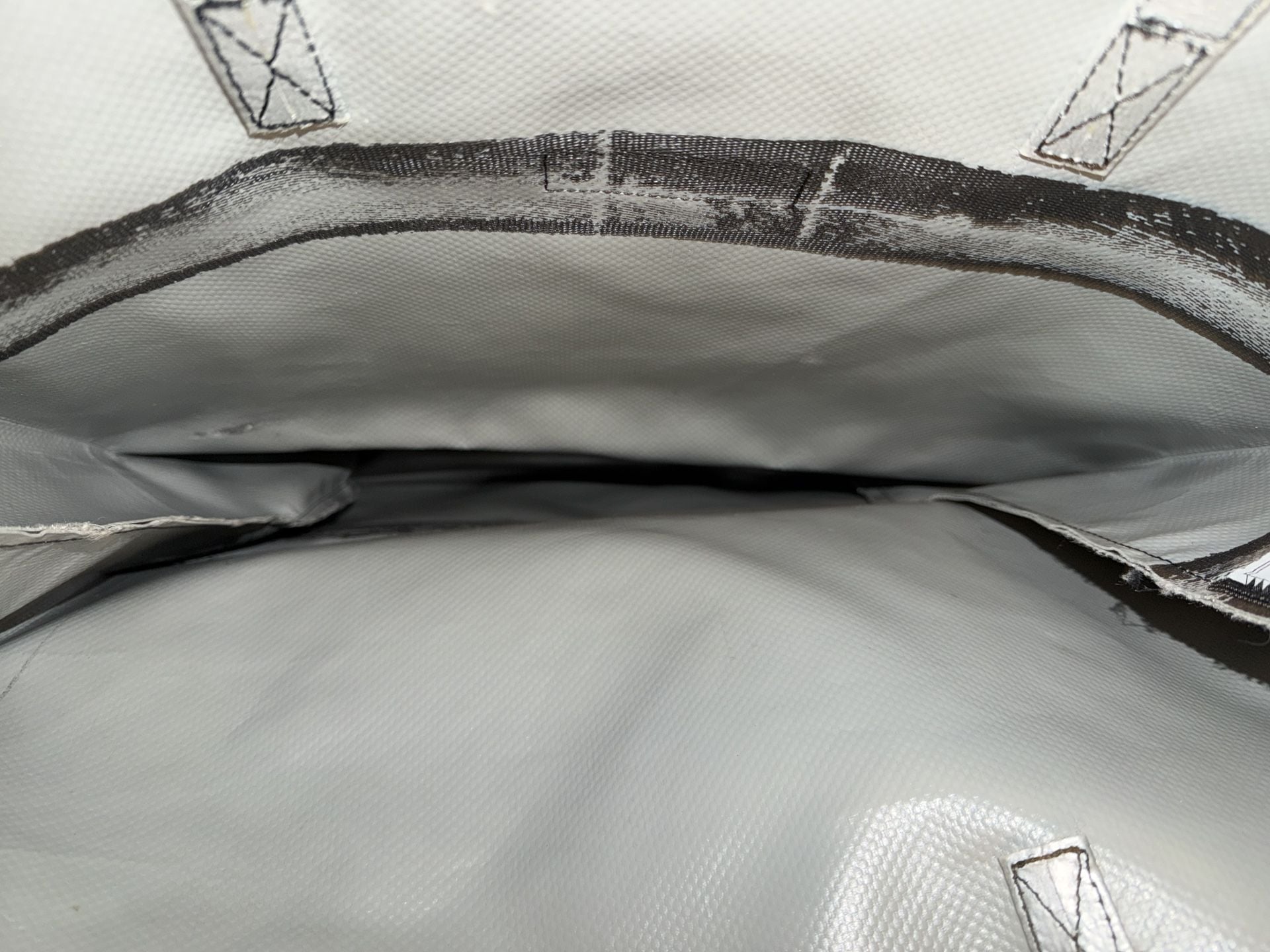 Freitag F52 Miami Vice Shopping Bag Silver Recycled Truck Tarp Tote 6