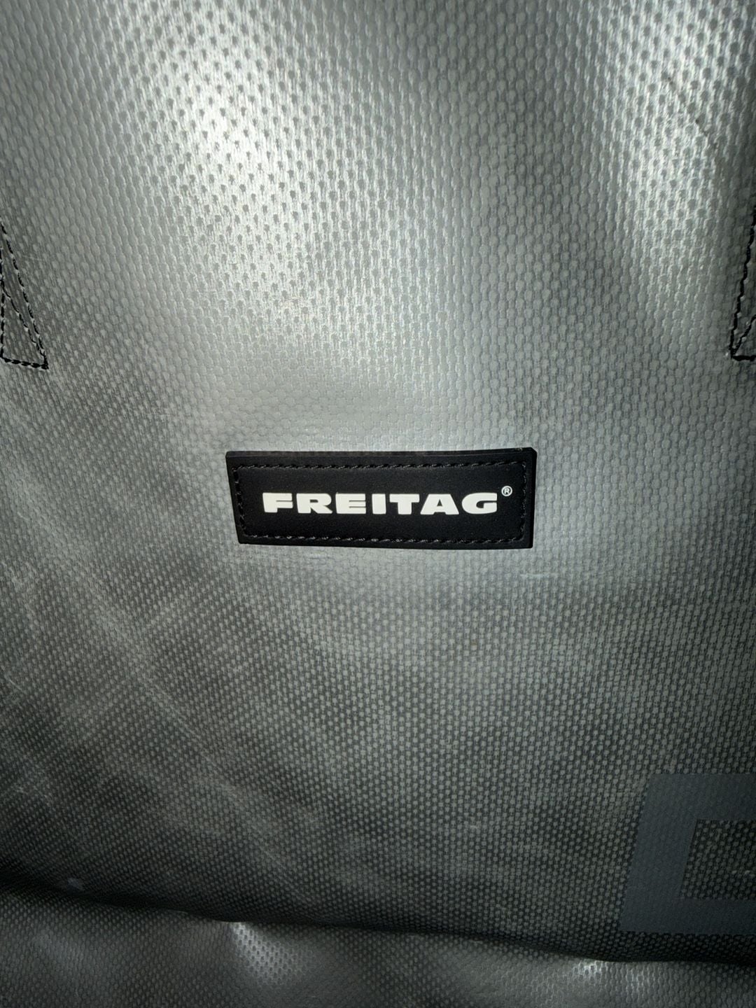 Freitag F52 Miami Vice Shopping Bag Silver Recycled Truck Tarp Tote 7