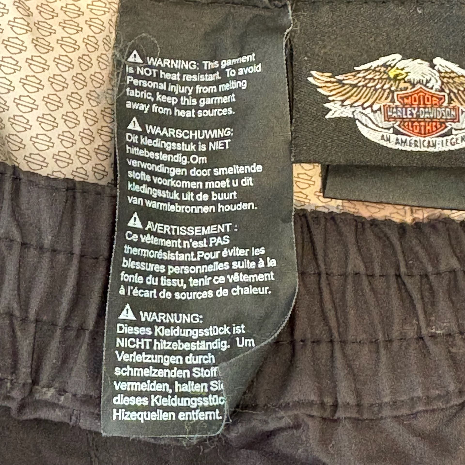 Harley-Davidson Rain Pants Size XL Black Suspenders Motorcycle 6