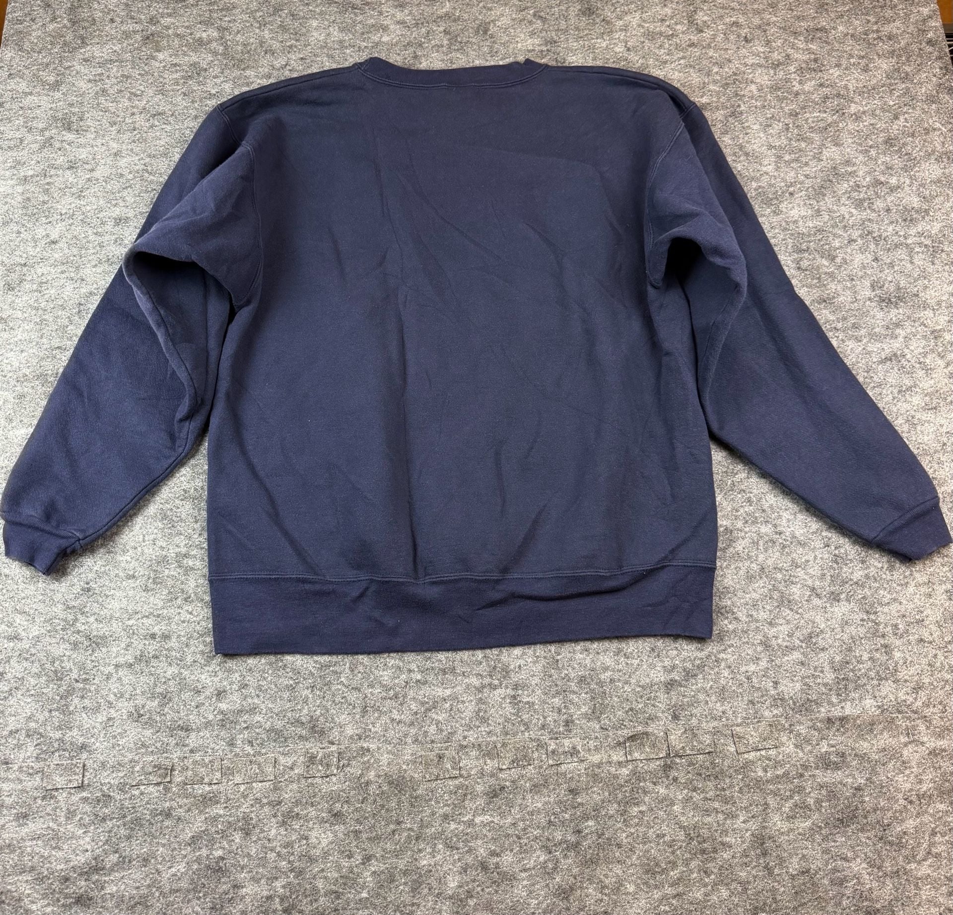 Cotton Deluxe Alpha Xi Delta Size XL Navy Plaid Applique Sweatshirt 8