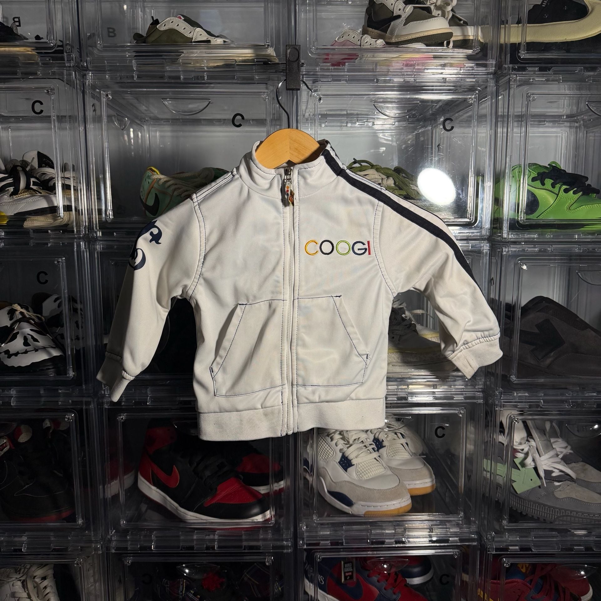 Coogi Full Zip Track Jacket Size 3T White 2