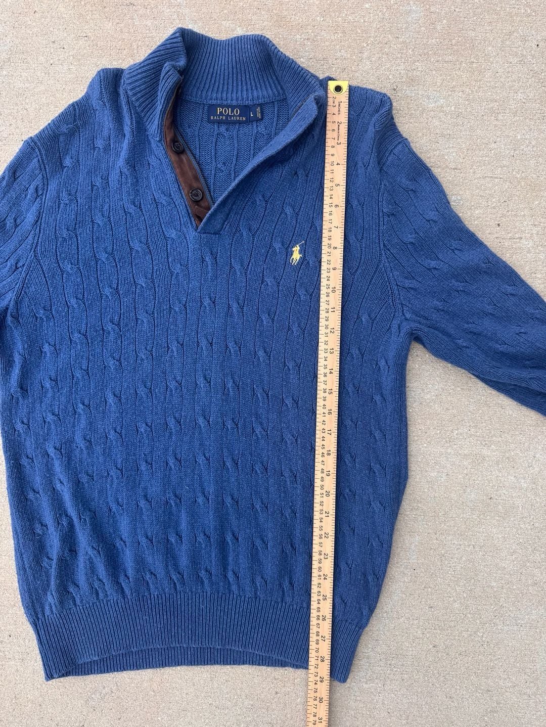 Vintage 90’s Rare Polo Ralph Lauren Festive Cable Knit Sweater 100% Tussah Silk 10