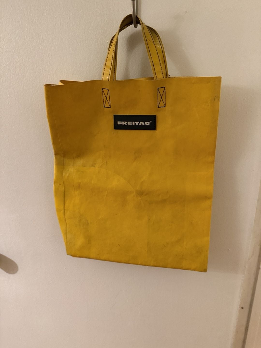Freitag Yellow Recycled Truck Tarp Tote Bag 2