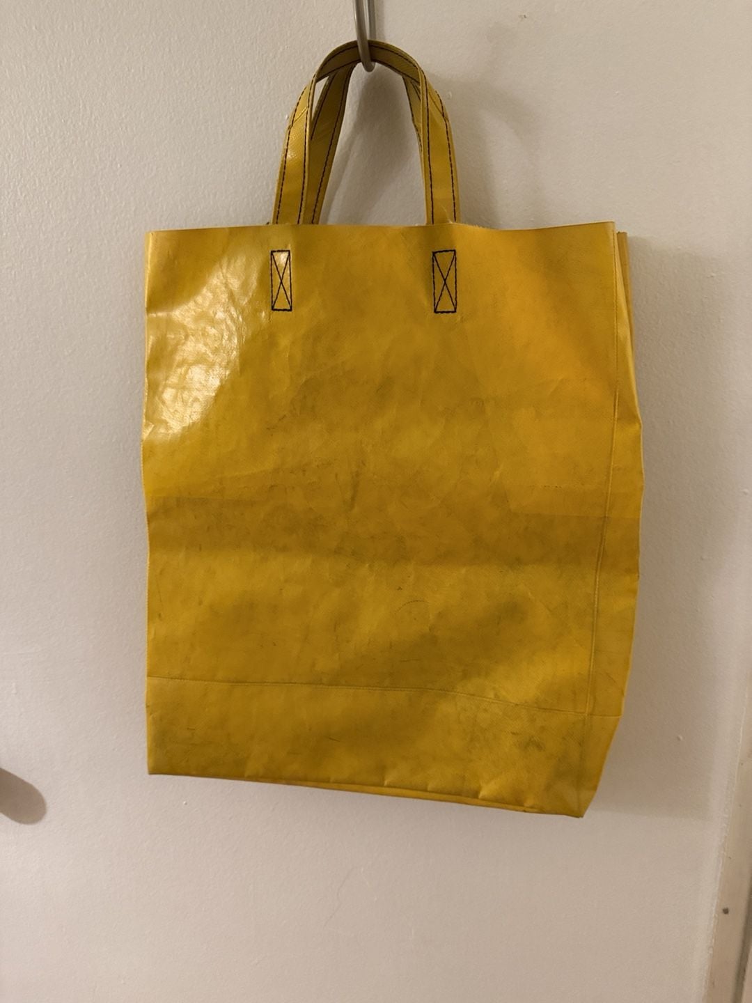 Freitag Yellow Recycled Truck Tarp Tote Bag 4