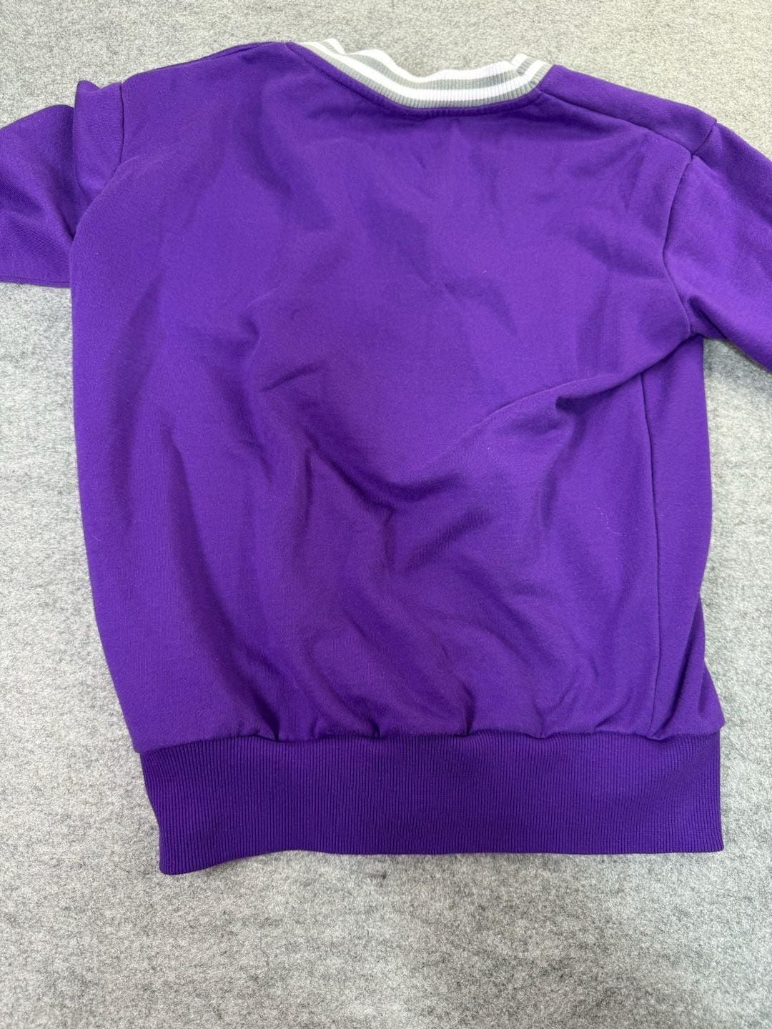 Vintage Zoozatz Clemson Tigers Sweatshirt Size XS Purple Orange V-Neck Pullover 5