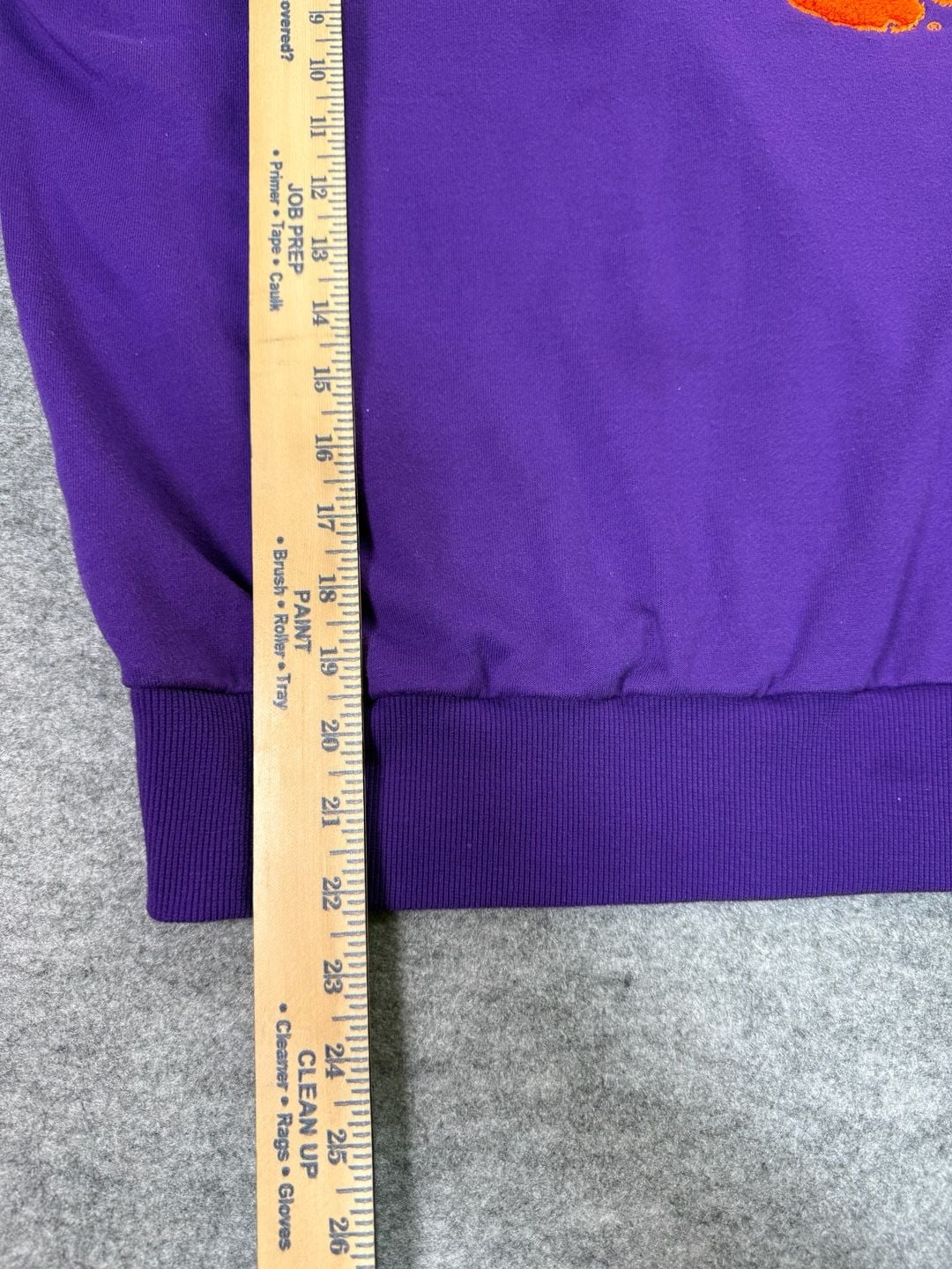 Vintage Zoozatz Clemson Tigers Sweatshirt Size XS Purple Orange V-Neck Pullover 8