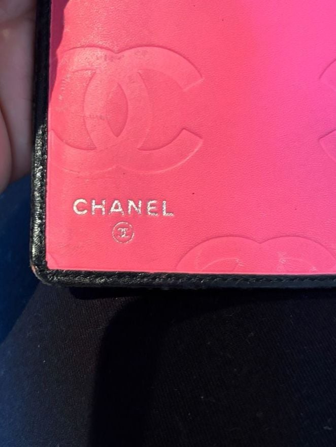 Chanel Cambon Line Quilted Black And White Leather Long Wallet 5