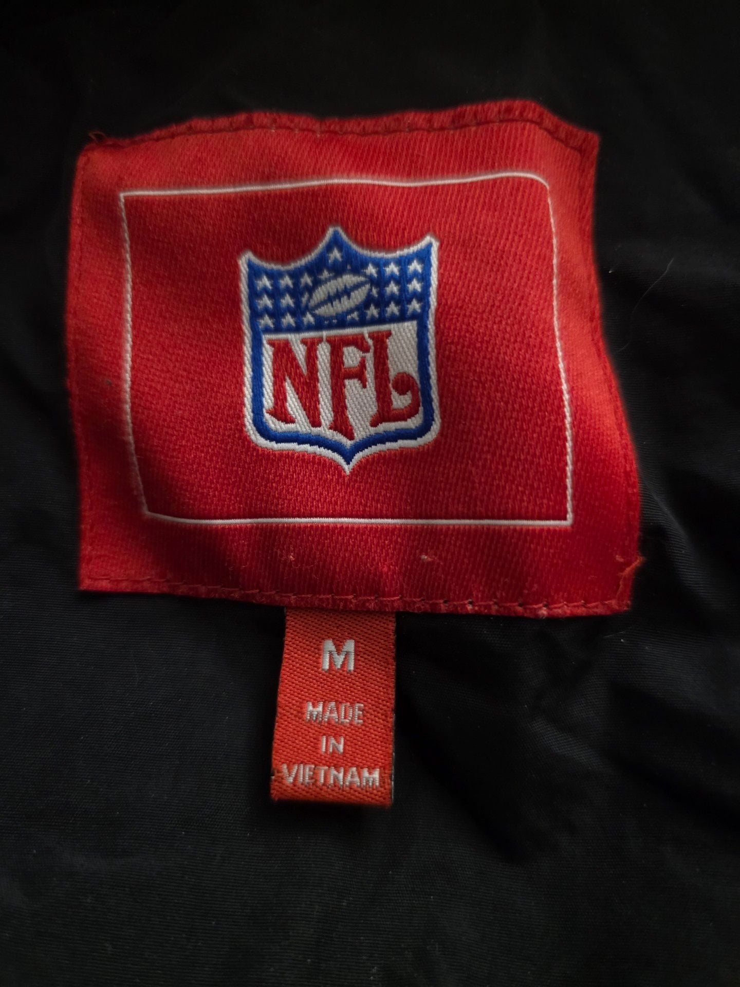 NFL Pittsburgh Steelers Hooded Jacket Size M Black Yellow Windbreaker 5