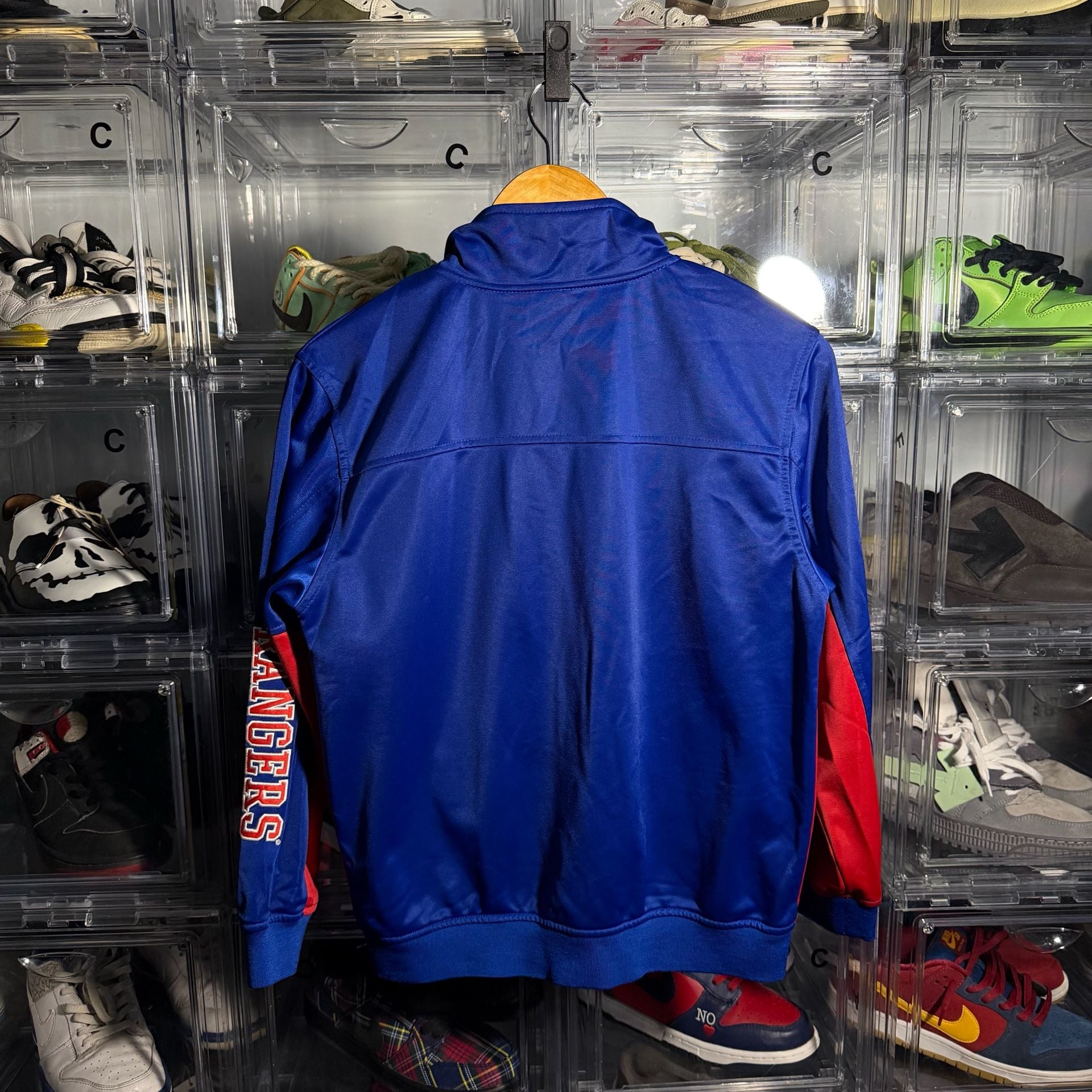 Majestic New York Rangers Track Jacket Kids Size L Blue Red Full Zip 4