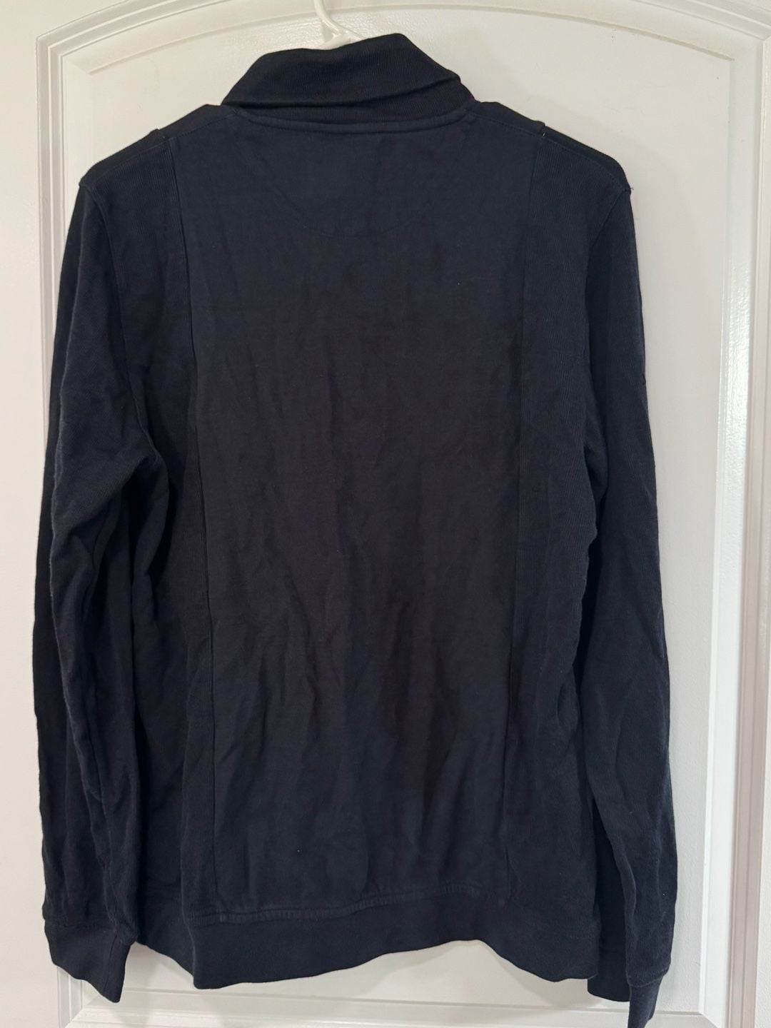 Ted Baker London Shawl Collar Pullover Sweater Black Quiet Luxury Size M 3