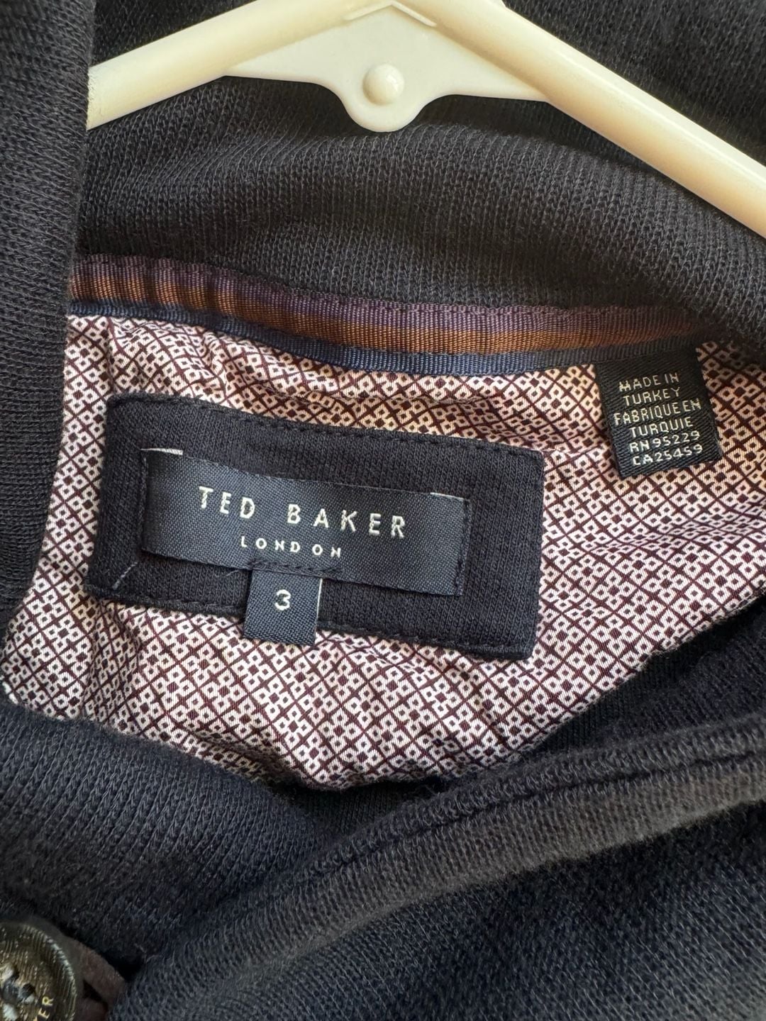 Ted Baker London Shawl Collar Pullover Sweater Black Quiet Luxury Size M 5