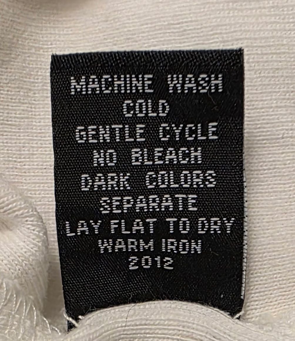 Rafaella Cardigan Sweater Size L White Long Sleeve Crew Neck Button Front 5