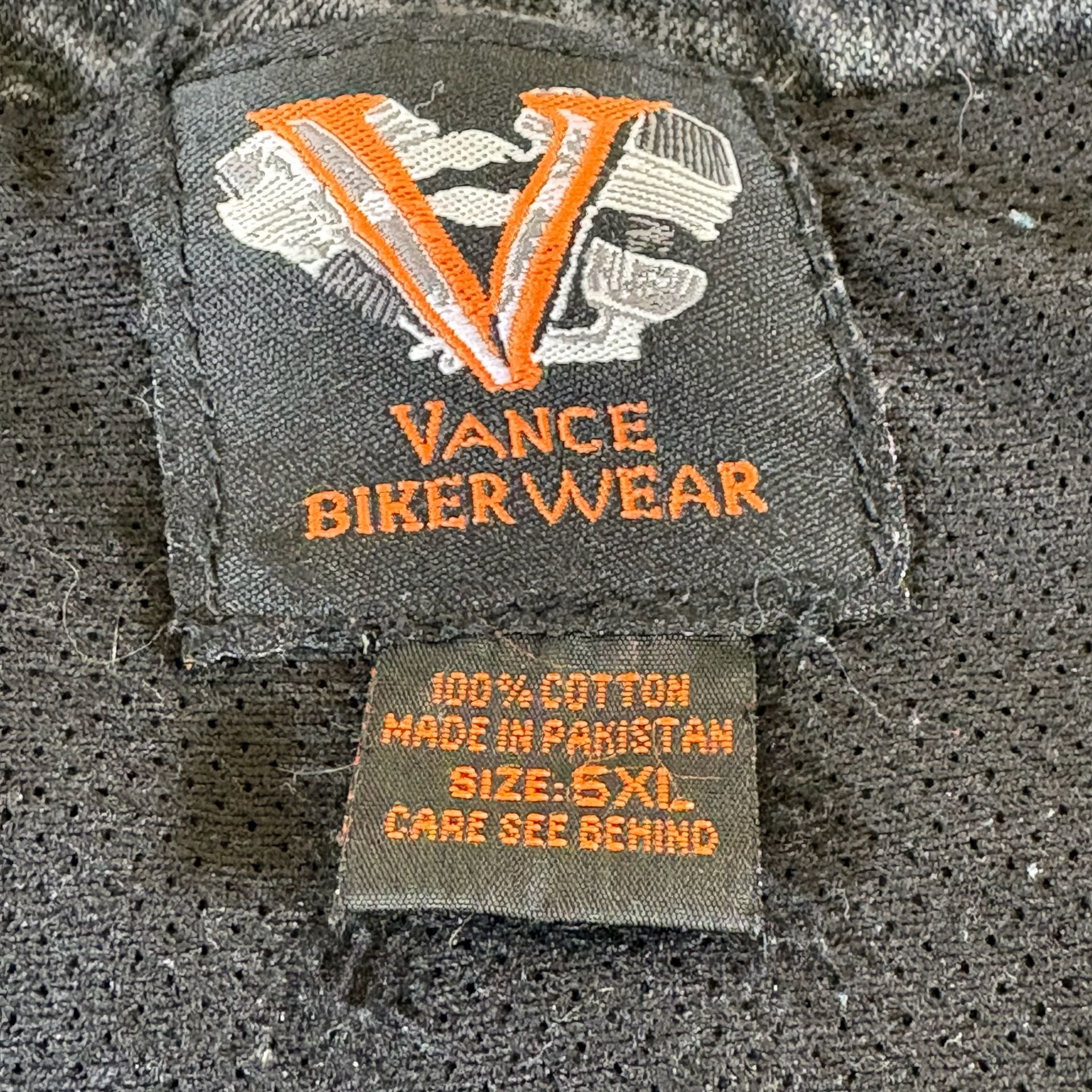 Vance Biker Wear Black Denim Biker Vest 3