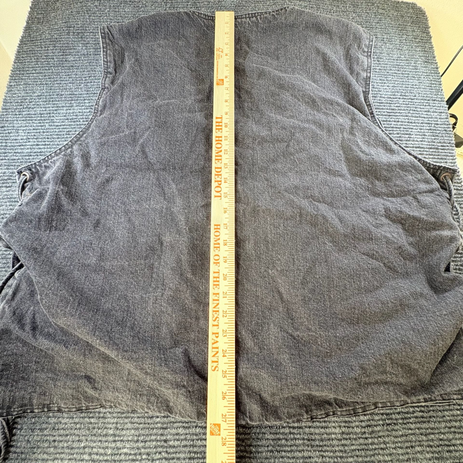 Vance Biker Wear Black Denim Biker Vest 15