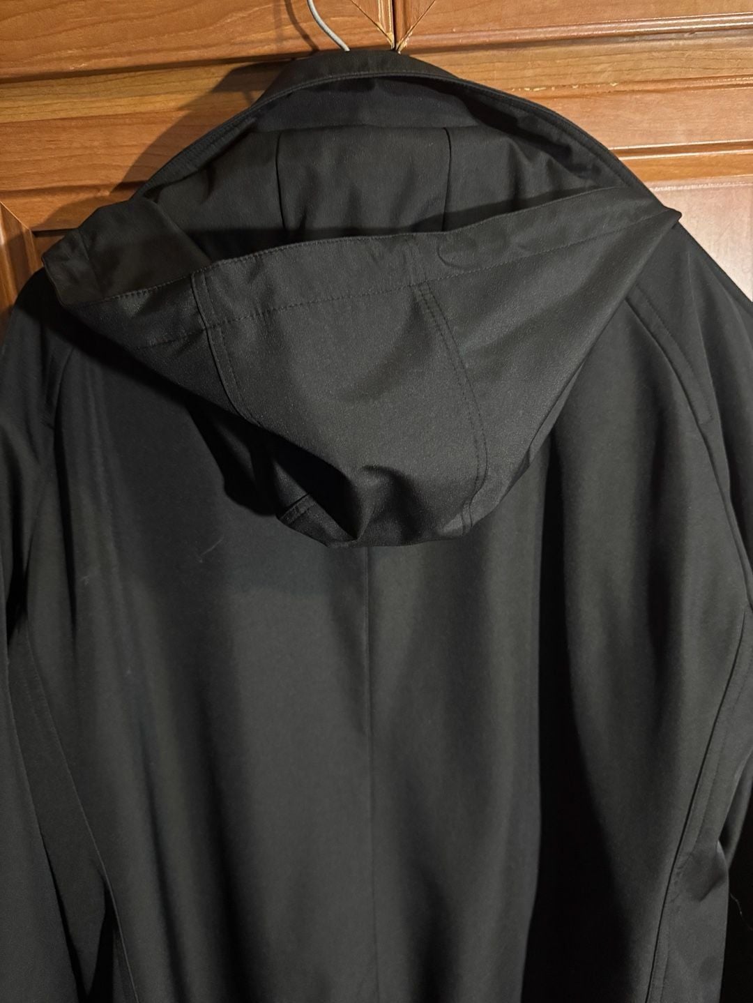 Calvin Klein Trench Coat Size 2X Black Zip Pockets 8