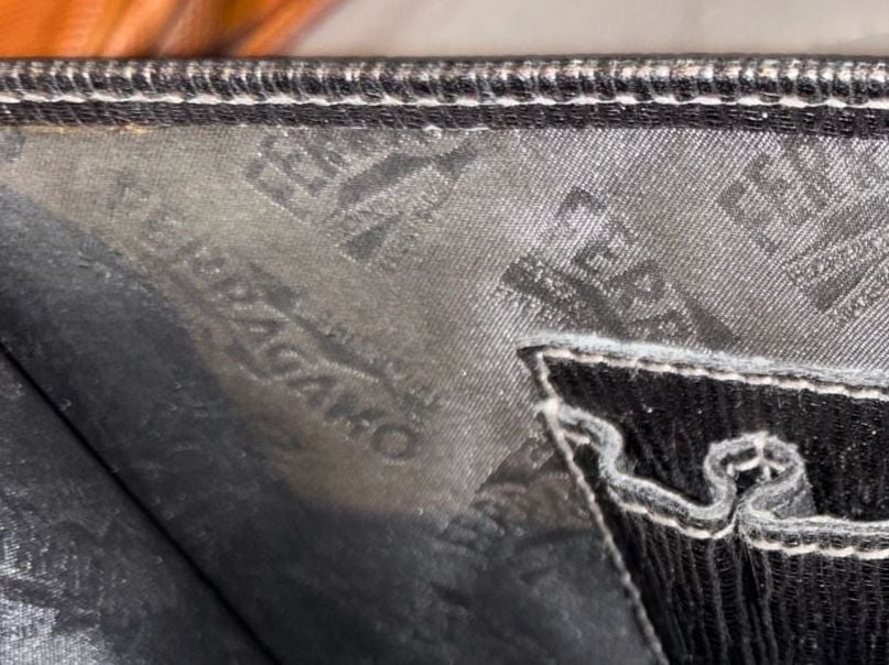 Salvatore Ferragamo Black Leather Lock Clutch Bag 7