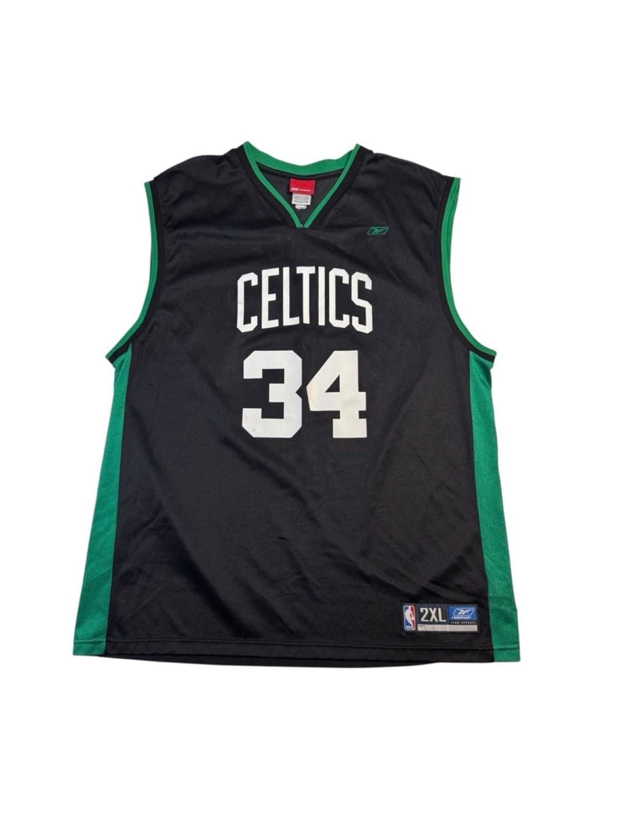 Vintage Reebok Boston Celtics Paul Pierce #34 NBA Jersey Mens 2XL Black 3