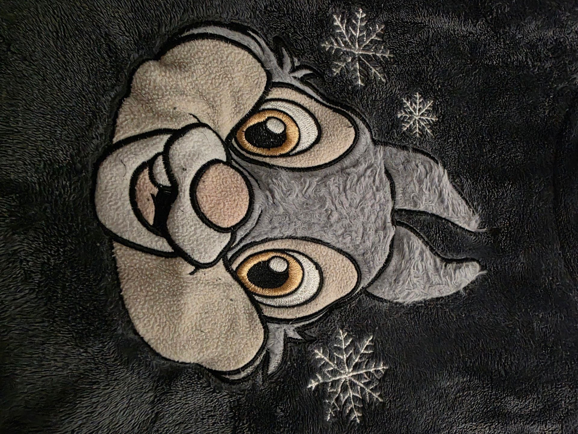 Disney Thumper Sleepwear Top Size L (12-14) Gray Fleece 2
