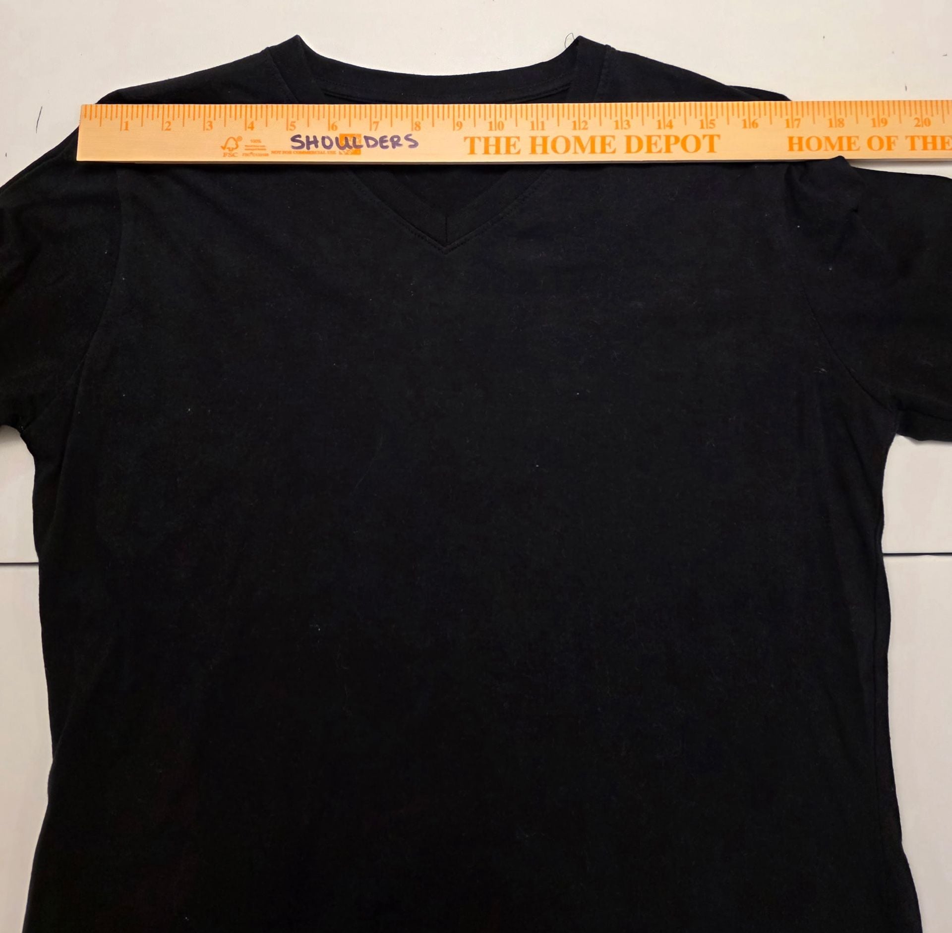 Lands End Knit Shaped Fit T-Shirt Women's Sz L 14-16 Tops Black 8