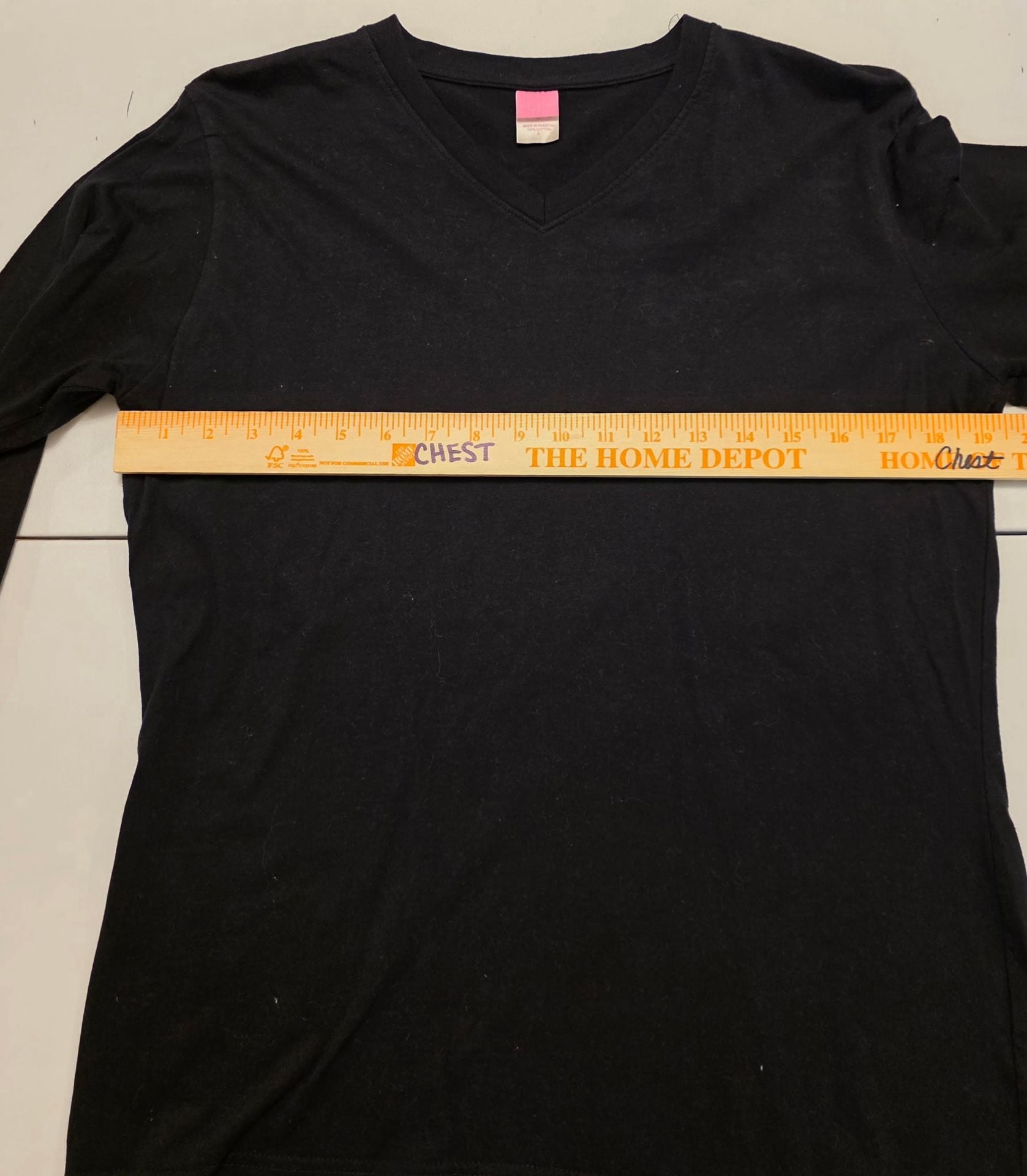 Lands End Knit Shaped Fit T-Shirt Women's Sz L 14-16 Tops Black 9