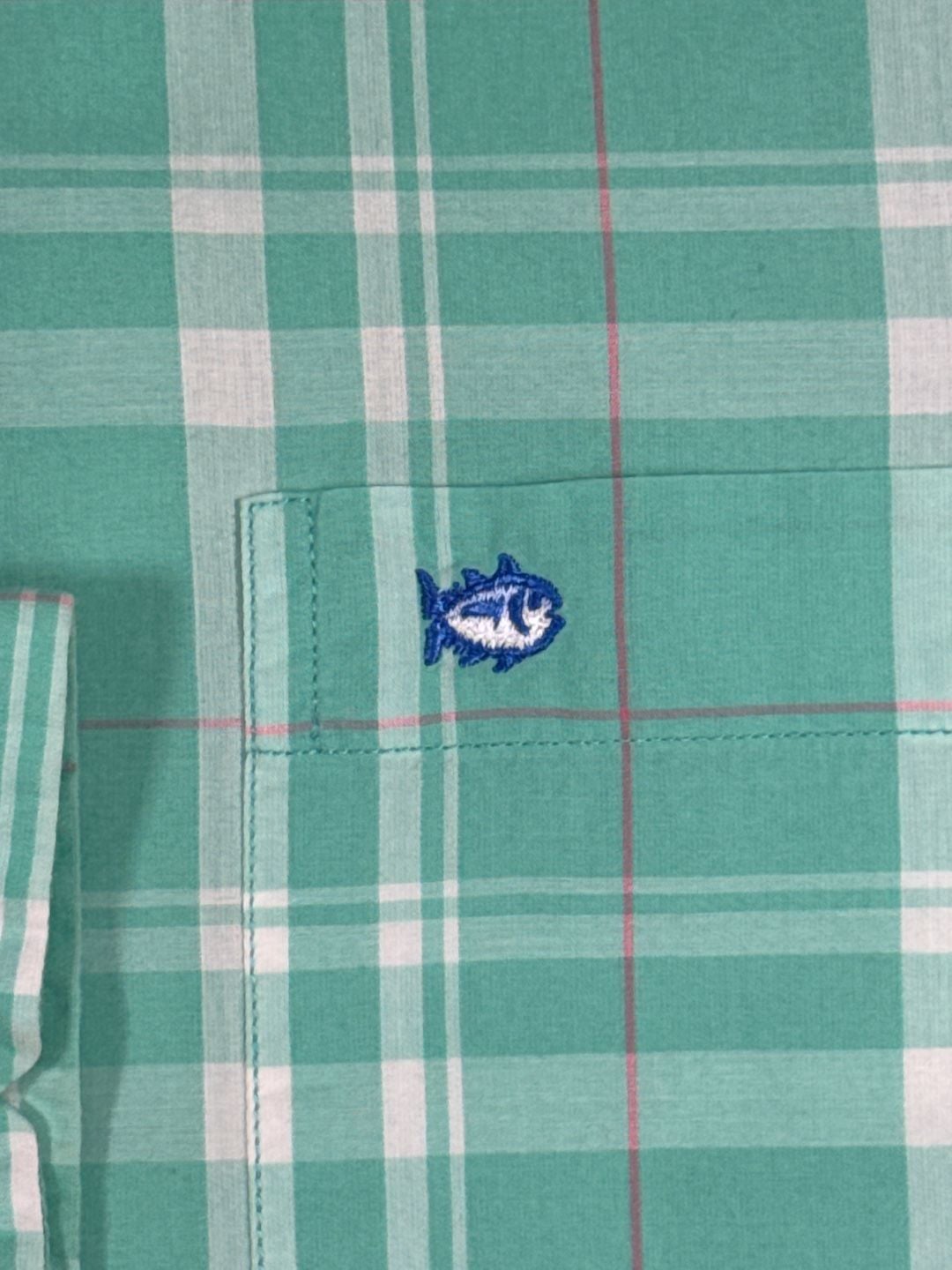 Southern Tide Plaid Long Sleeve Button Down Shirt Size S Classic Fit Green 5