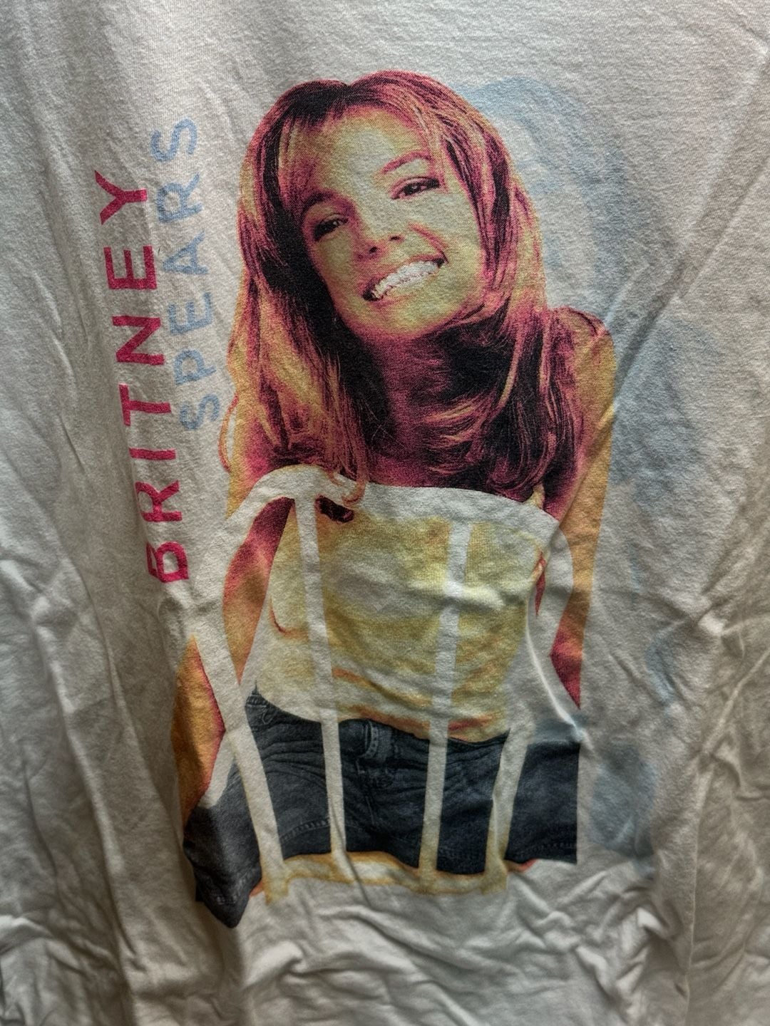 Britney Spears Graphic T-Shirt Size XXL White Retro Pop Music Merch 3