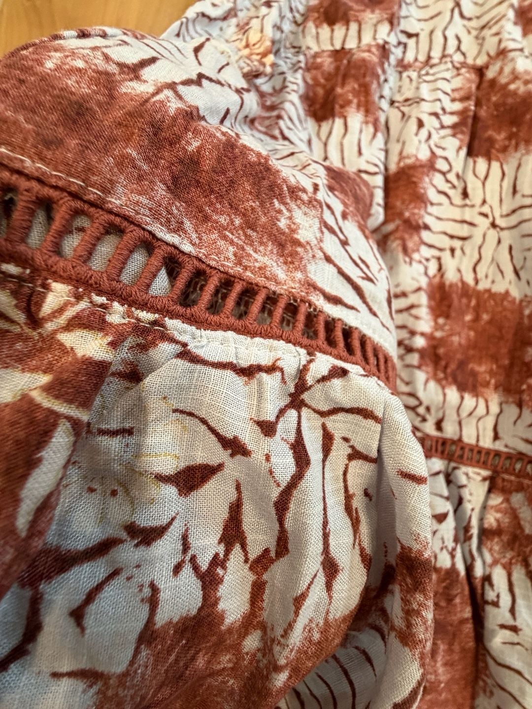 Easel Los Angeles Maxi Dress Brown Botanical Print Halter Tiered 7