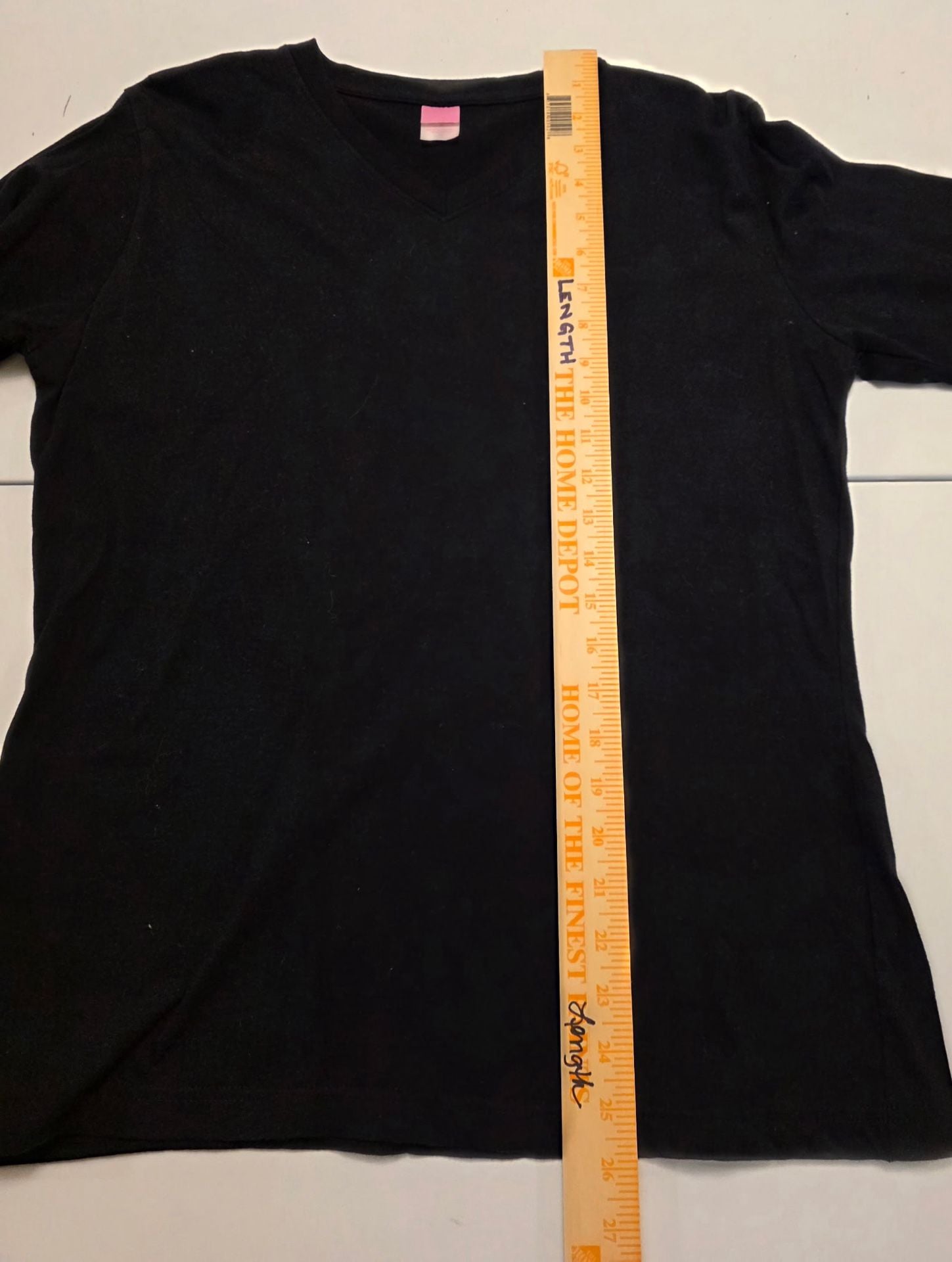 Lands End Knit Shaped Fit T-Shirt Women's Sz L 14-16 Tops Black 7