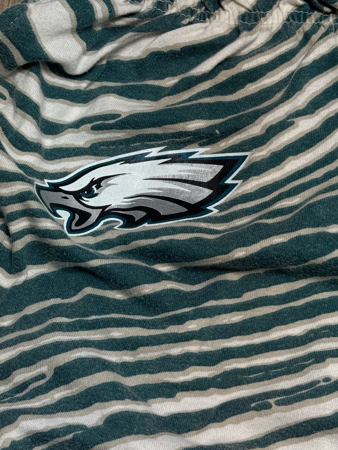 Zubaz Philadelphia Eagles Zebra Lounge Pants Green White 4