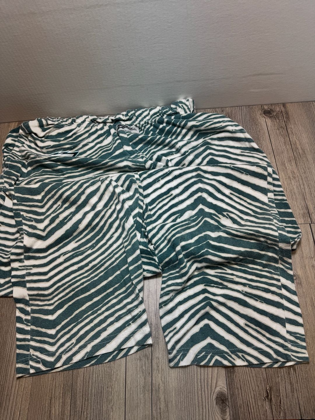 Zubaz Philadelphia Eagles Zebra Lounge Pants Green White 6
