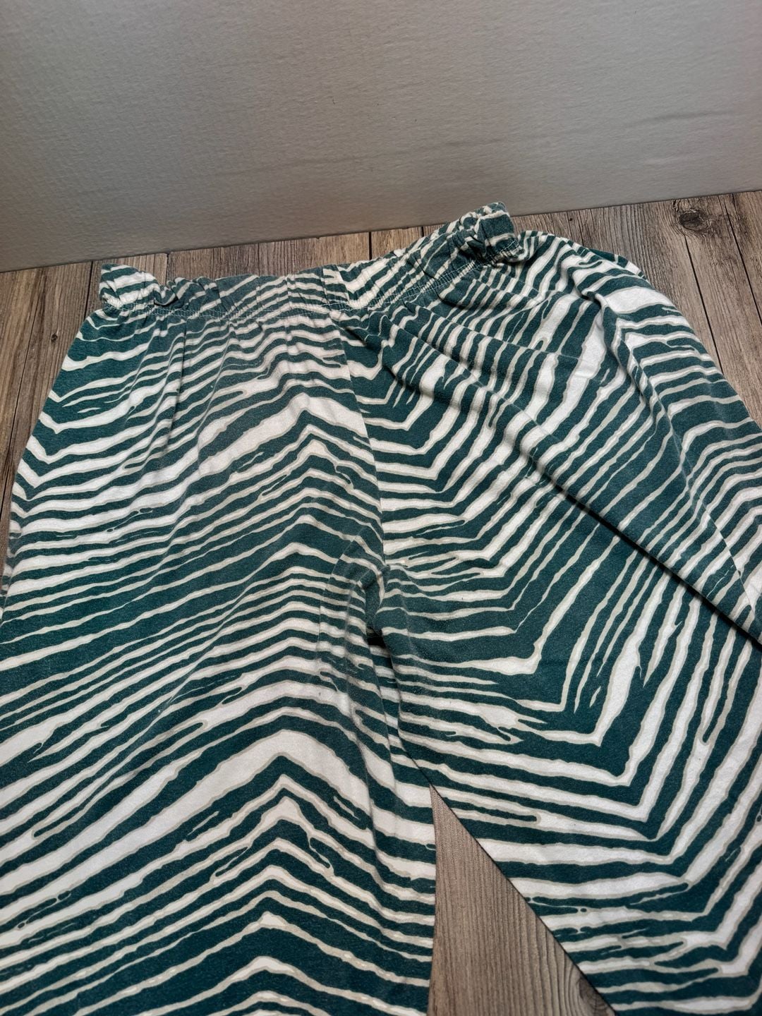 Zubaz Philadelphia Eagles Zebra Lounge Pants Green White 7