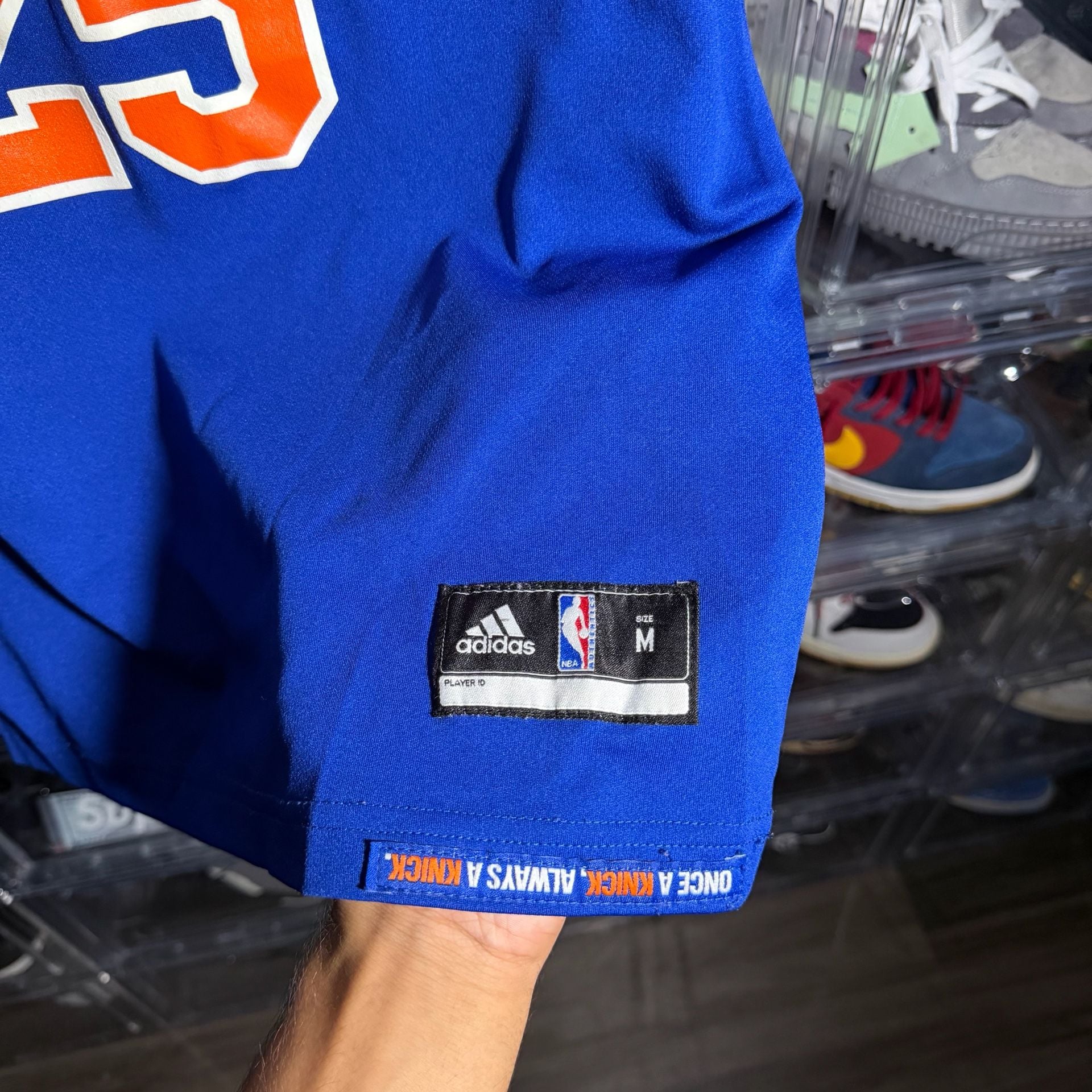Adidas New York Knicks Derrick Rose 25 Basketball Jersey Size Medium 4
