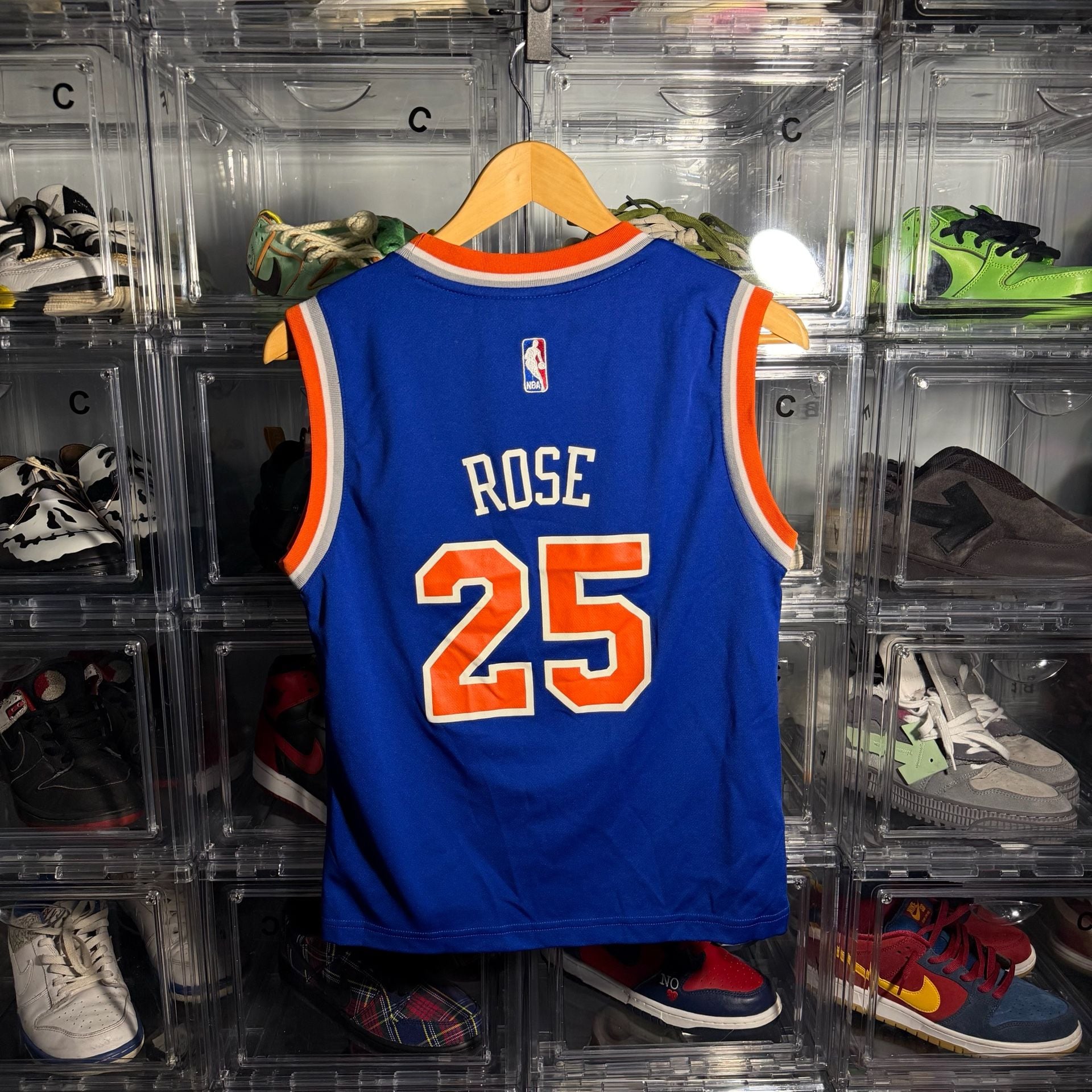 Adidas New York Knicks Derrick Rose 25 Basketball Jersey Size Medium 5