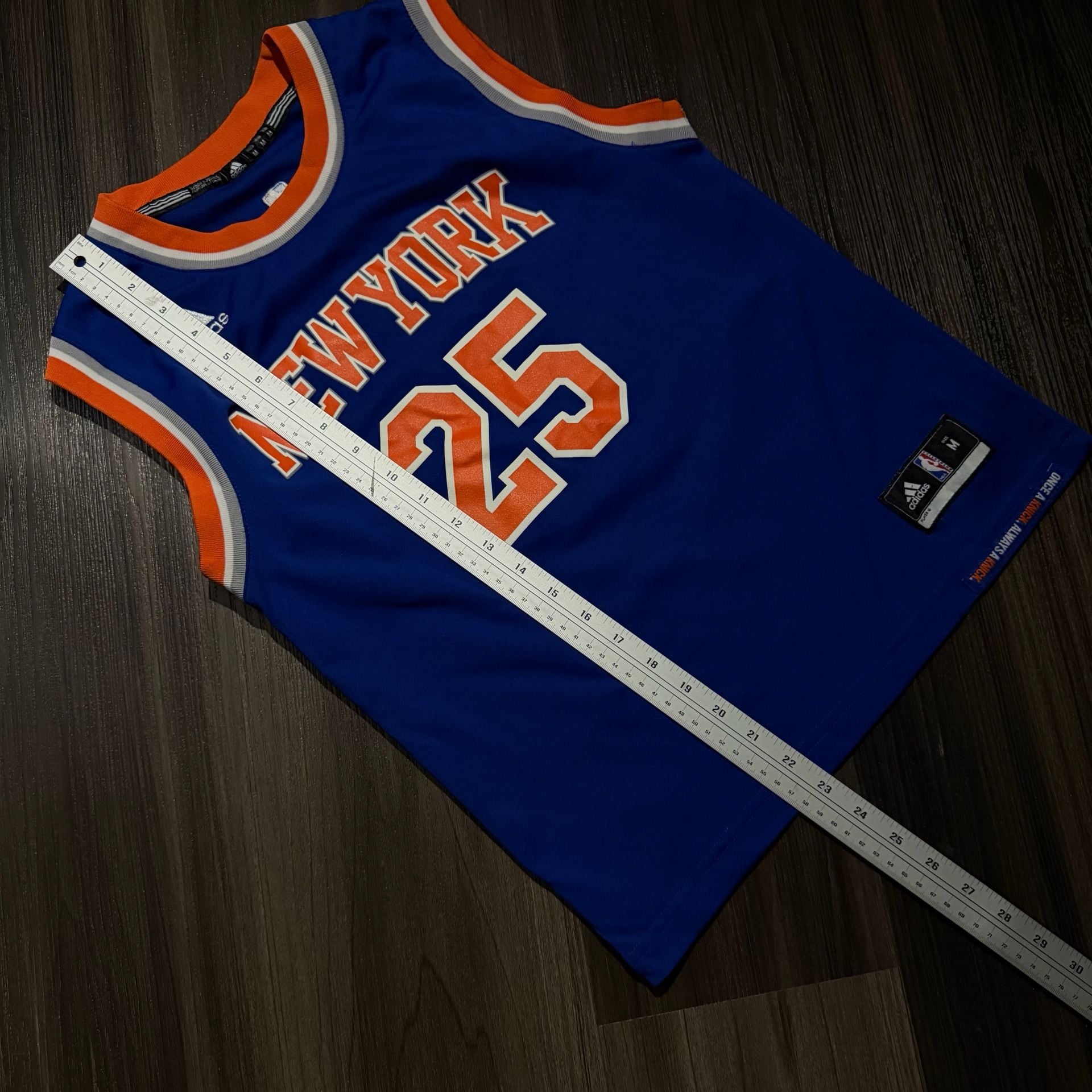 Adidas New York Knicks Derrick Rose 25 Basketball Jersey Size Medium 7