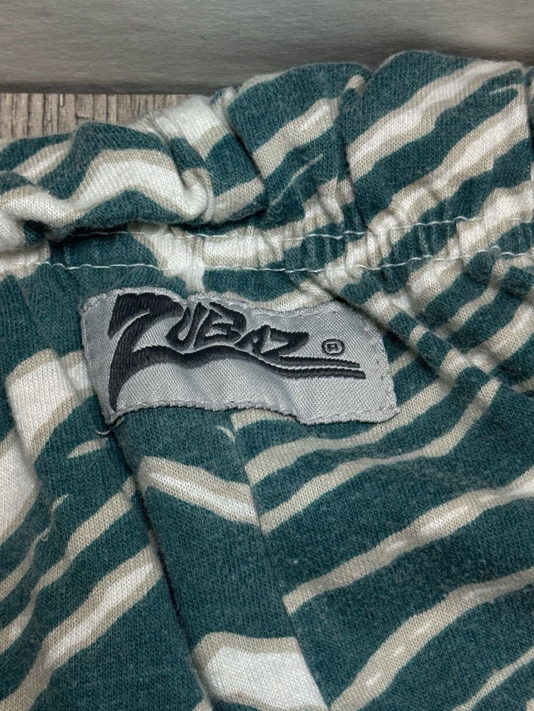 Zubaz Philadelphia Eagles Zebra Lounge Pants Green White 5