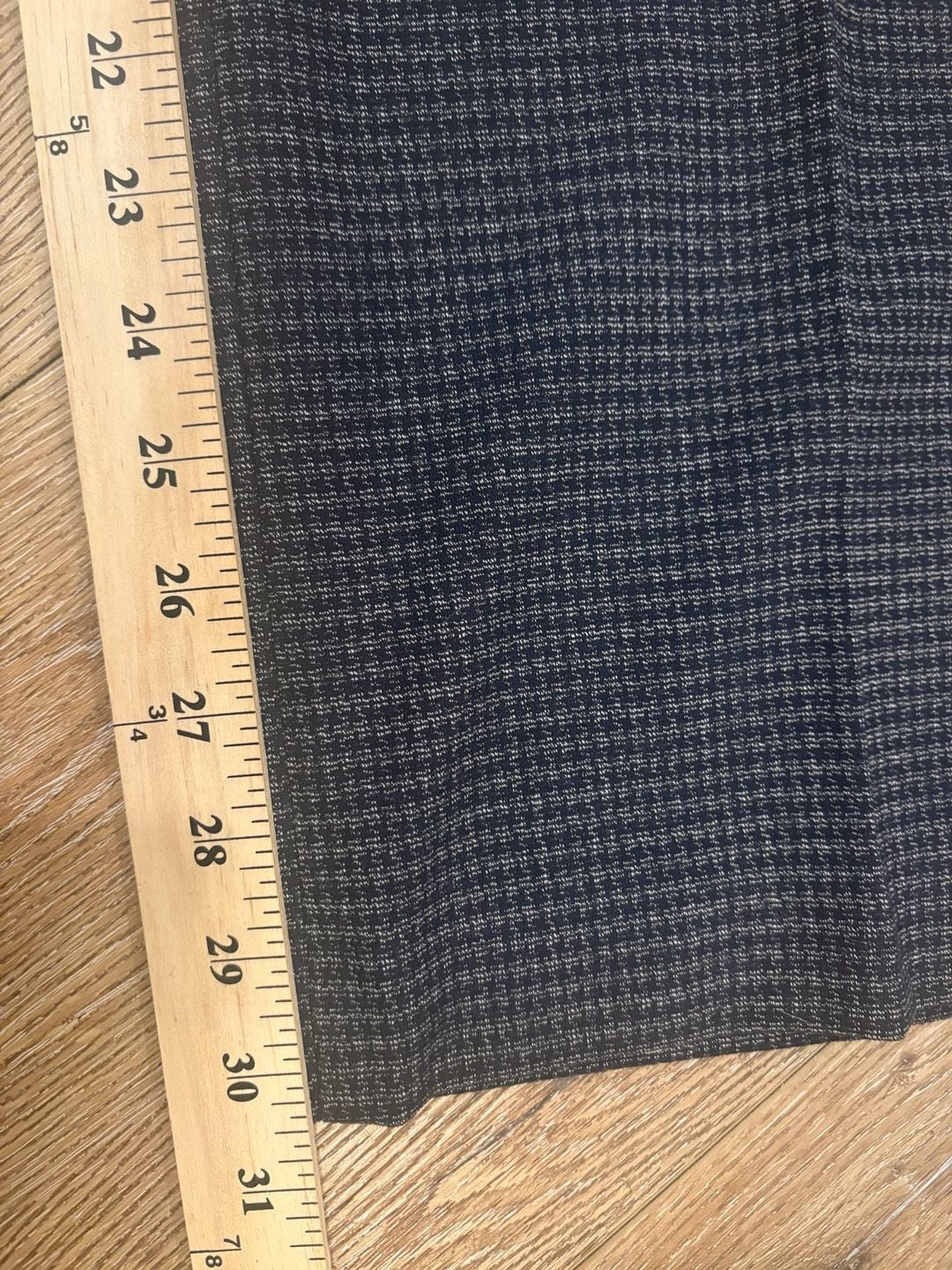 LOFT 8T Tall Women’s High Rise Trouser Pants Navy White Houndstooth Wide Leg 8