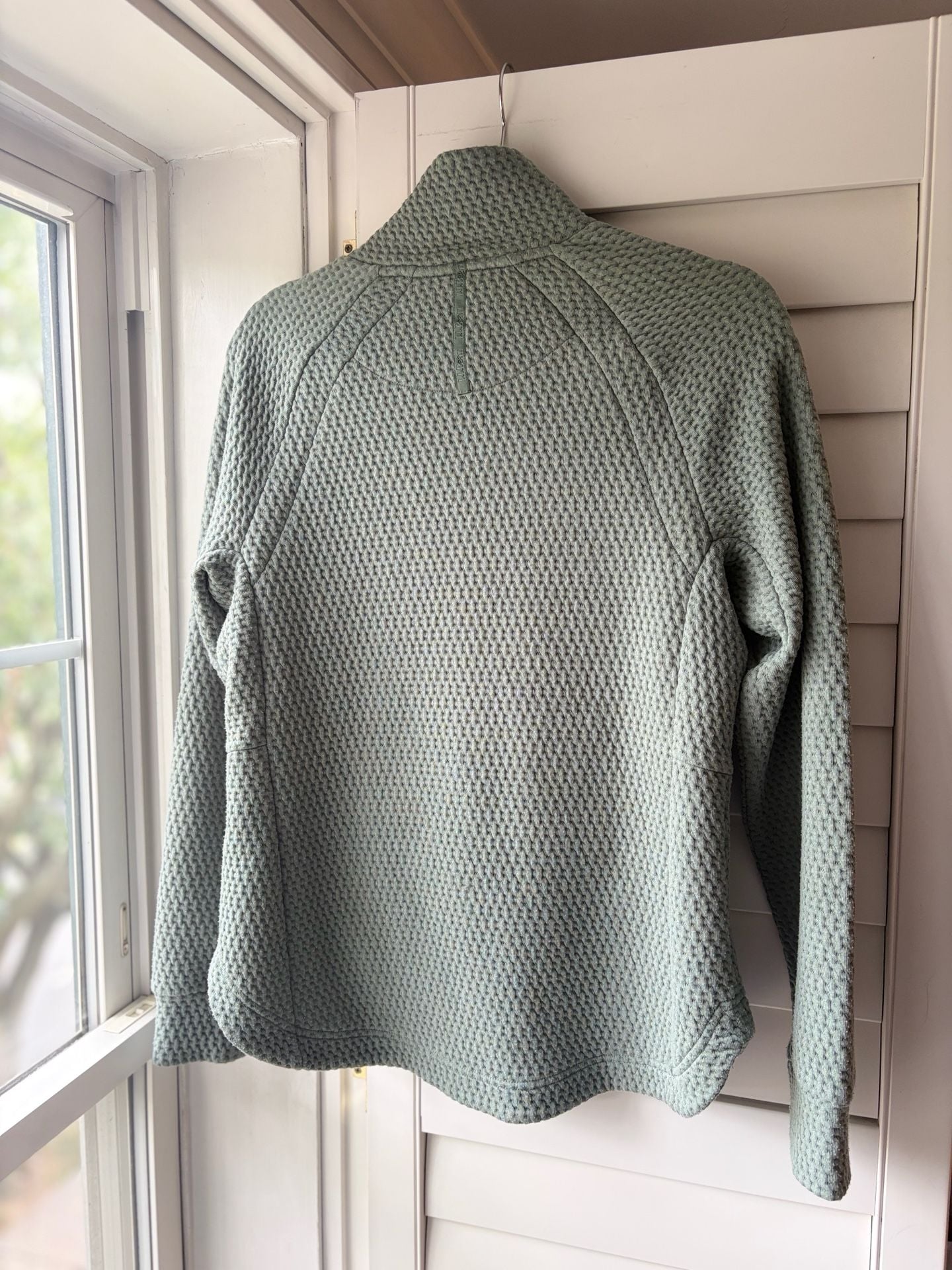 LL Bean Women's Ridgeknit Crossneck Pullover Textured Funnelneck 5