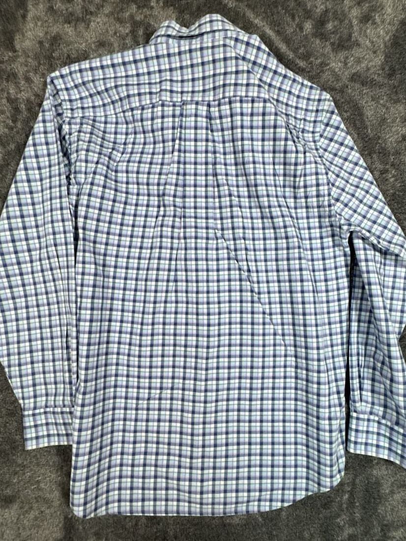 Vineyard Vines Classic Fit Murray Shirt Size M Blue Plaid Long Sleeve Cotton 6