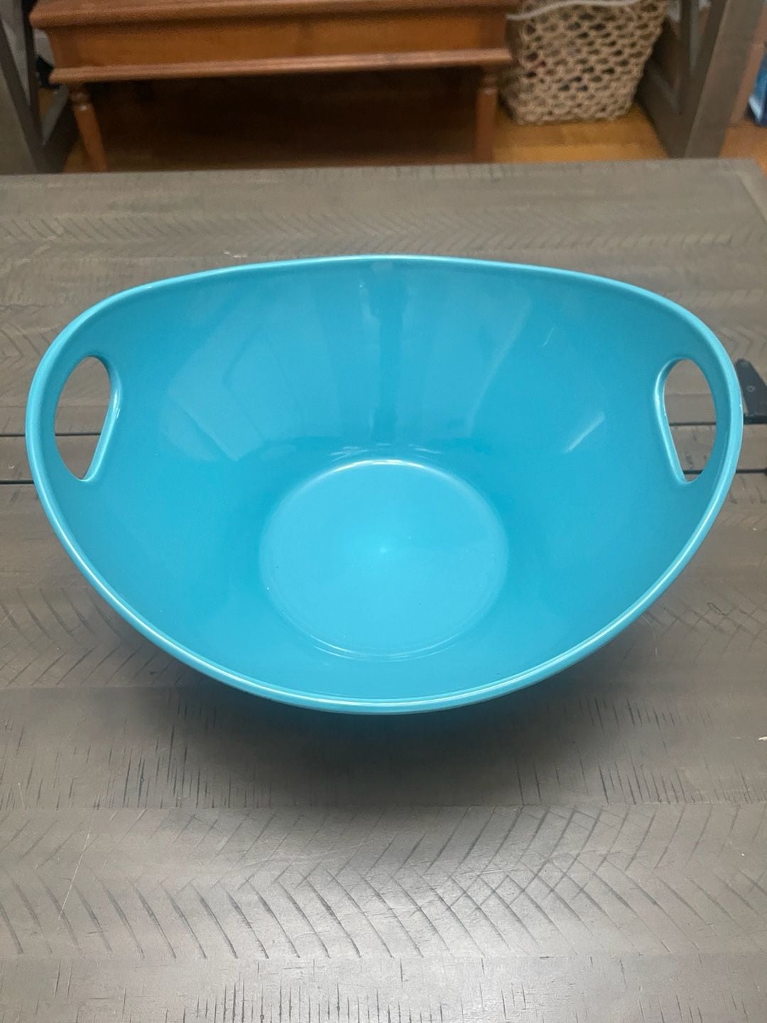 Matceramica Turquoise Aqua Serving Bowl with Integrated Handles Portugal 8