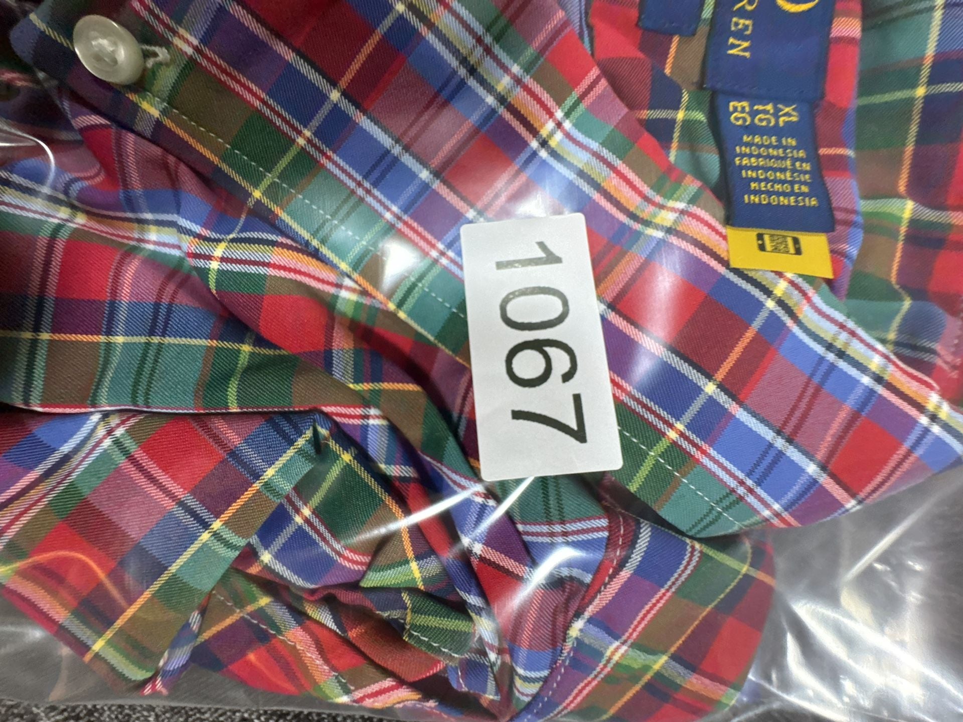 Polo Ralph Lauren Classic Fit Performance Plaid Shirt Size XL 8
