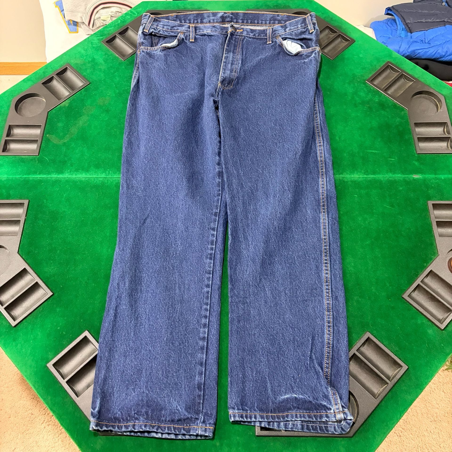 Dickies Relaxed Fit Denim Work Jeans Blue Cotton 2