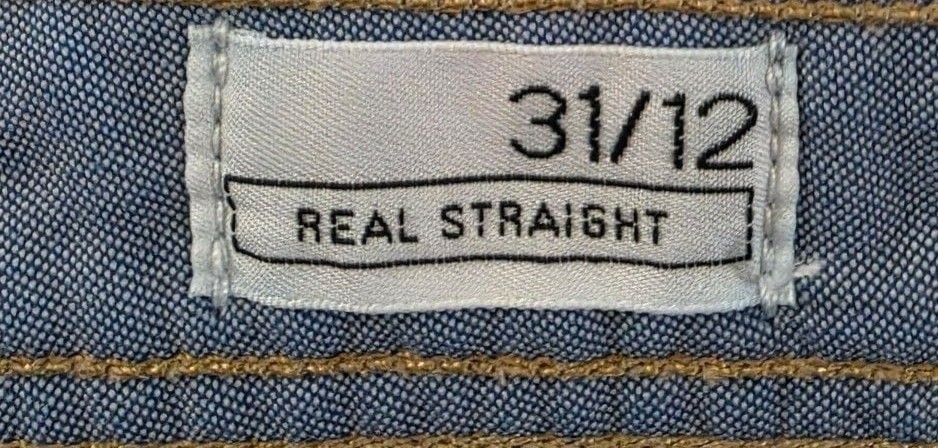 Gap 1969 Real Straight Jeans Size 31/12 Dark Wash 4
